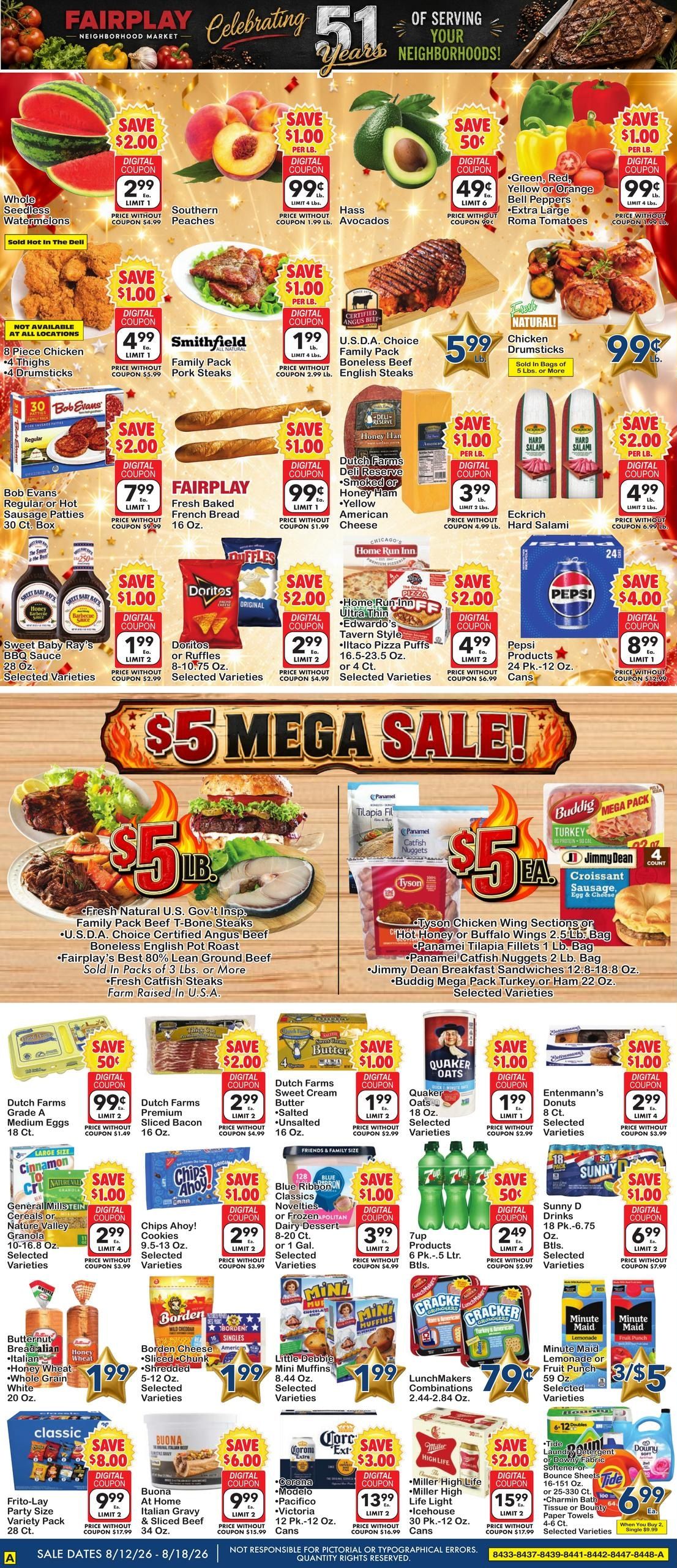 Fairplay Foods (Chicago Area, IL) Direct Weekly Weekly Ad August 12 - 18, 2026
