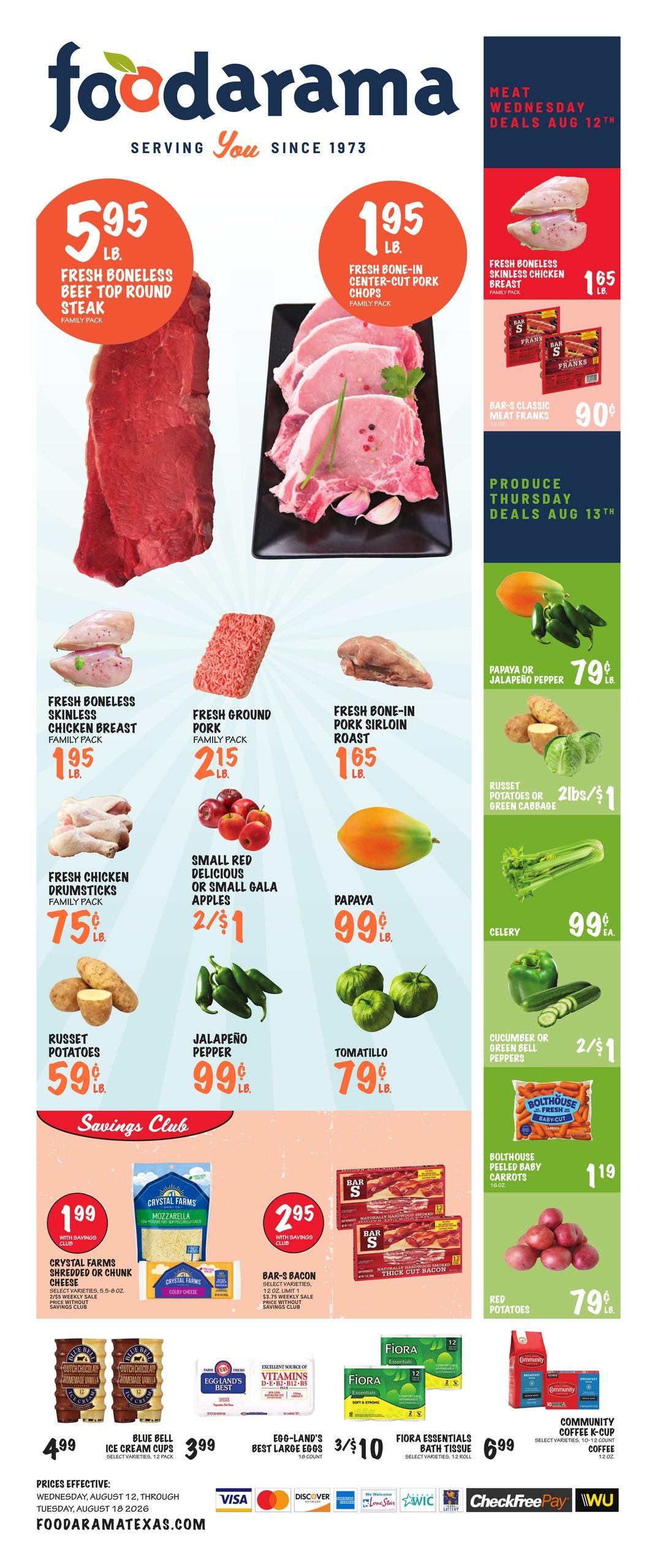 Foodarama Weekly Ad August 12 - 18, 2026