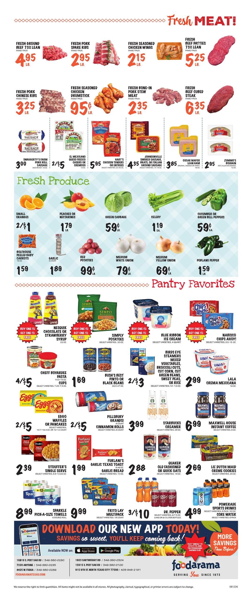 Foodarama Weekly Ad August 12 - 18, 2026