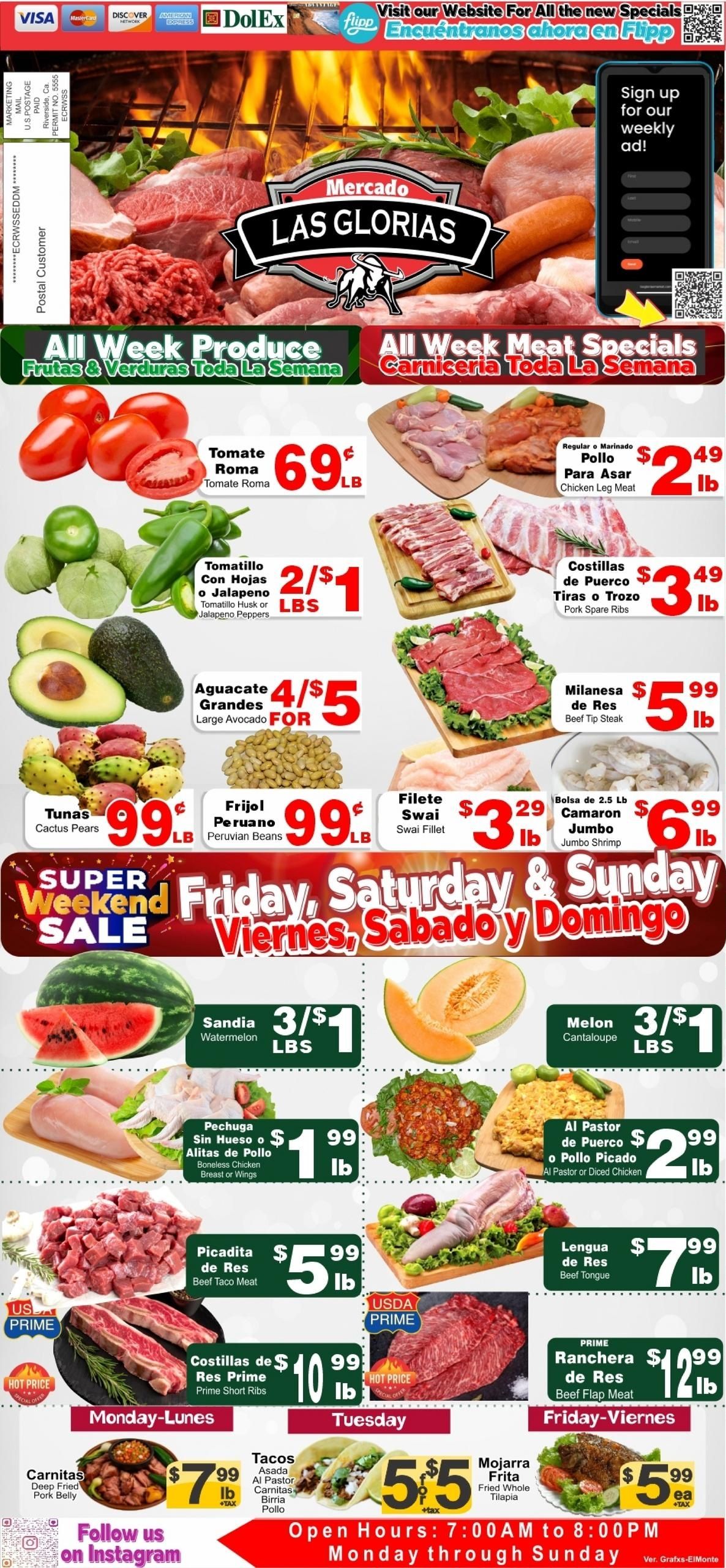 Mercado Las Glorias (Fontana–Riverside Area, CA) Weekly Ad August 12 - 18, 2026