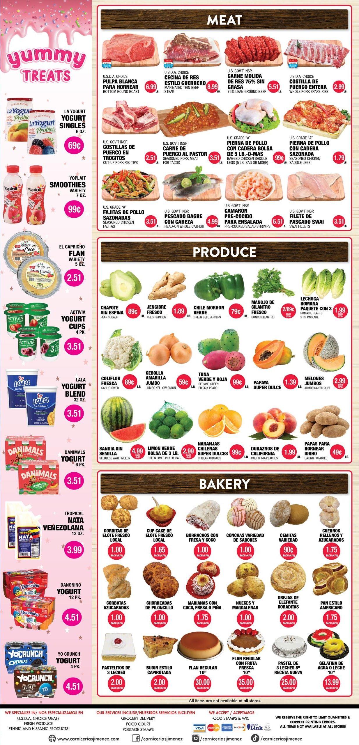 Carnicerias Jimenez Weekly Ad August 12 - 18, 2026