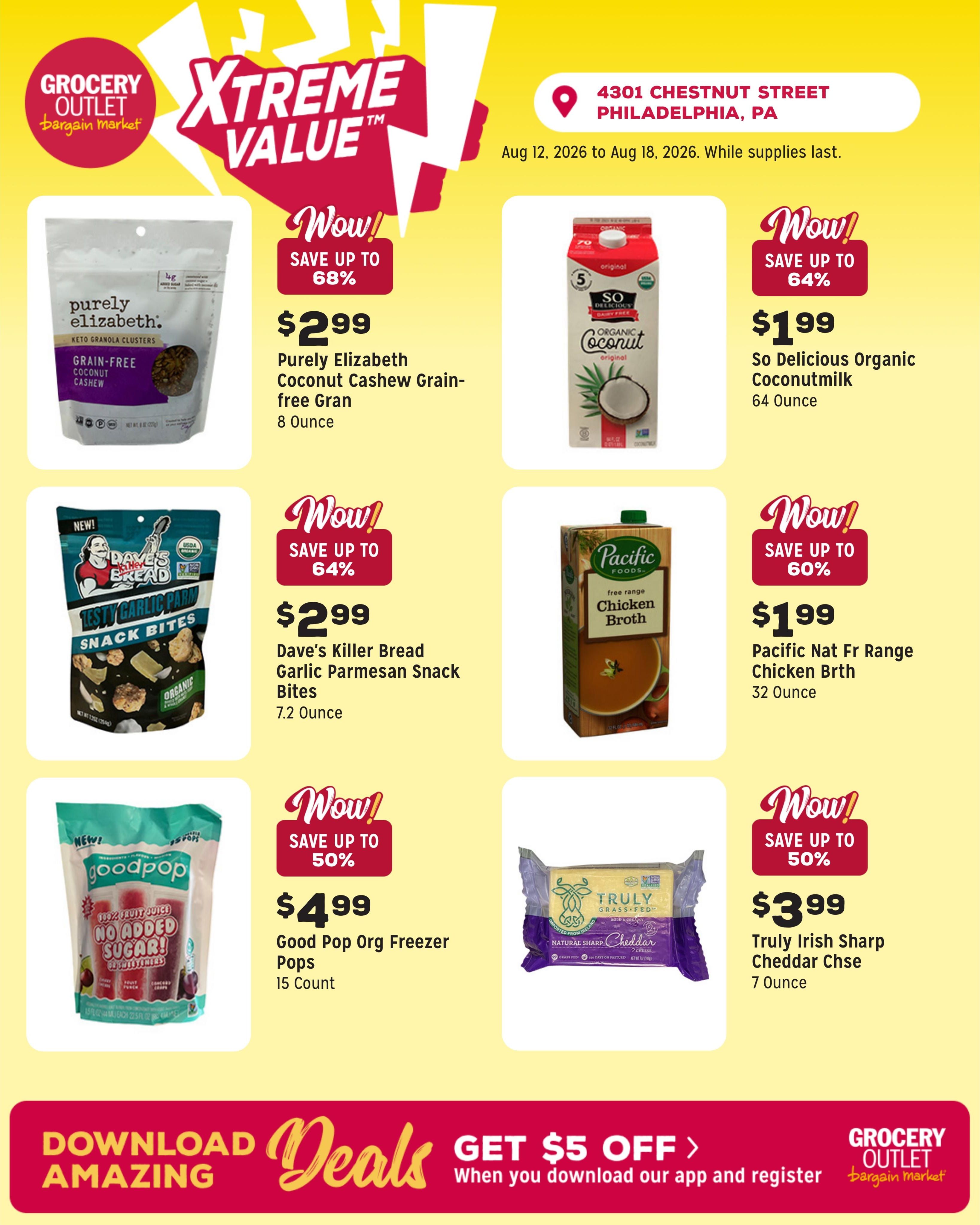 Grocery Outlet (Philadelphia–Merion Station Area, PA) Weekly Ad August 12 - 18, 2026