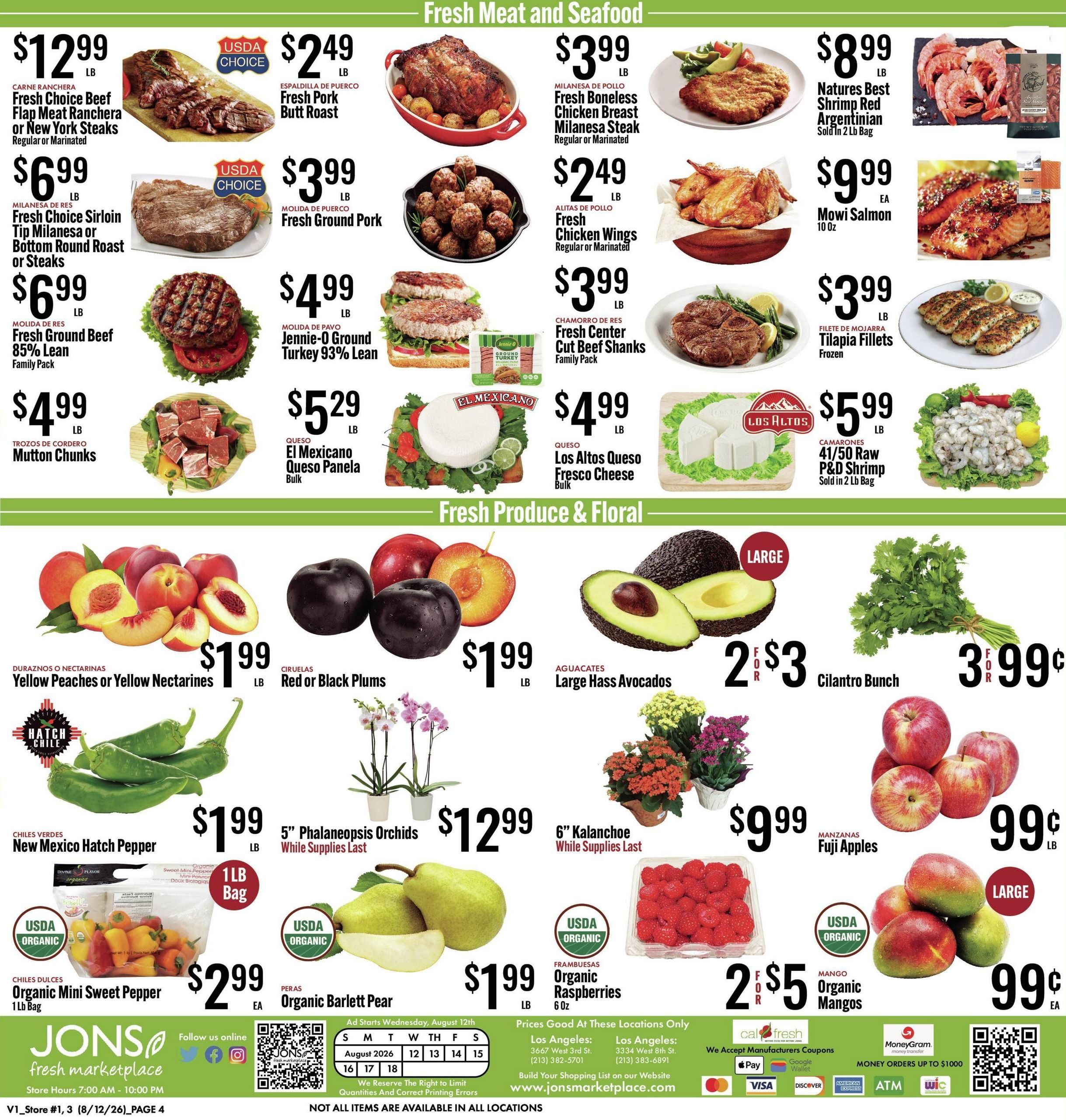 Jons International Marketplace (Los Angeles–Inglewood Area, CA) Weekly Ad August 12 - 18, 2026