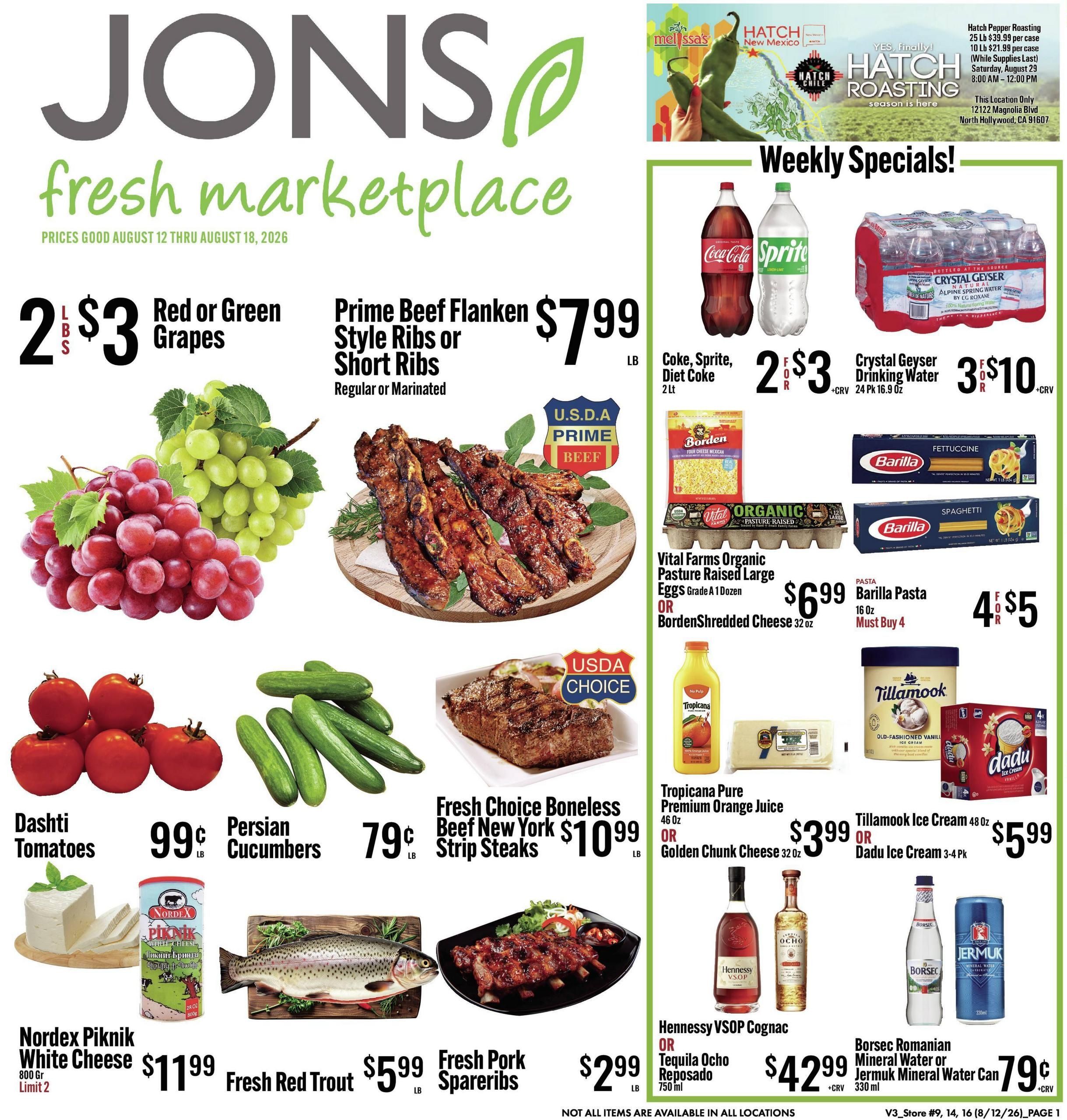 Jons International Marketplace (Alhambra–Glendale Area, CA) Weekly Ad August 12 - 18, 2026