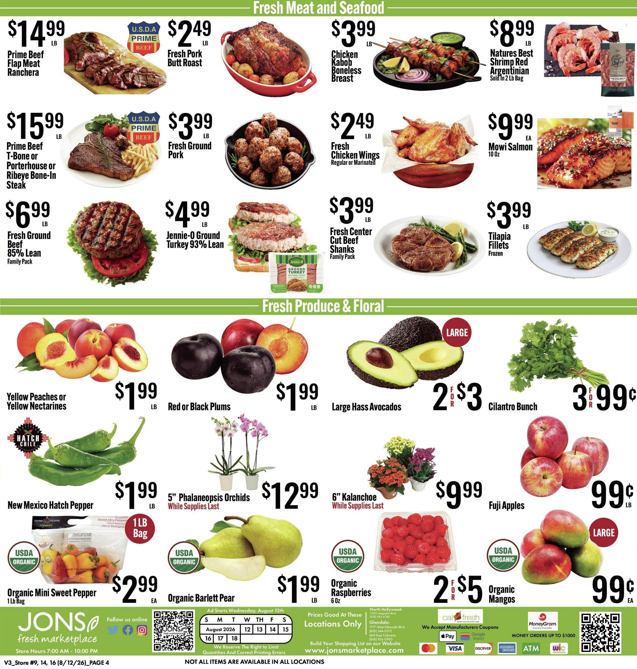 Jons International Marketplace (Alhambra–Glendale Area, CA) Weekly Ad August 12 - 18, 2026