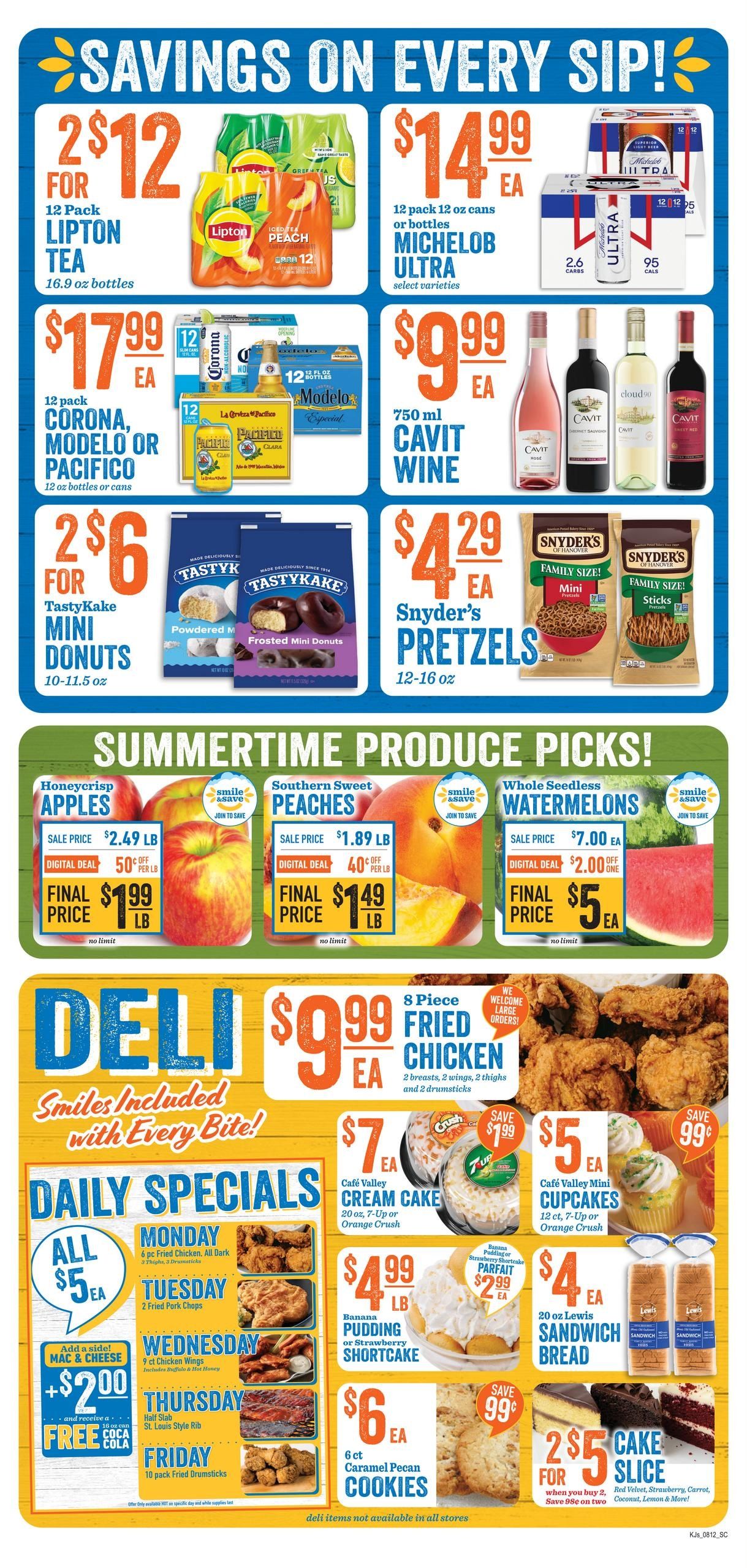 Kj’s Market Weekly Ad August 12 - 18, 2026