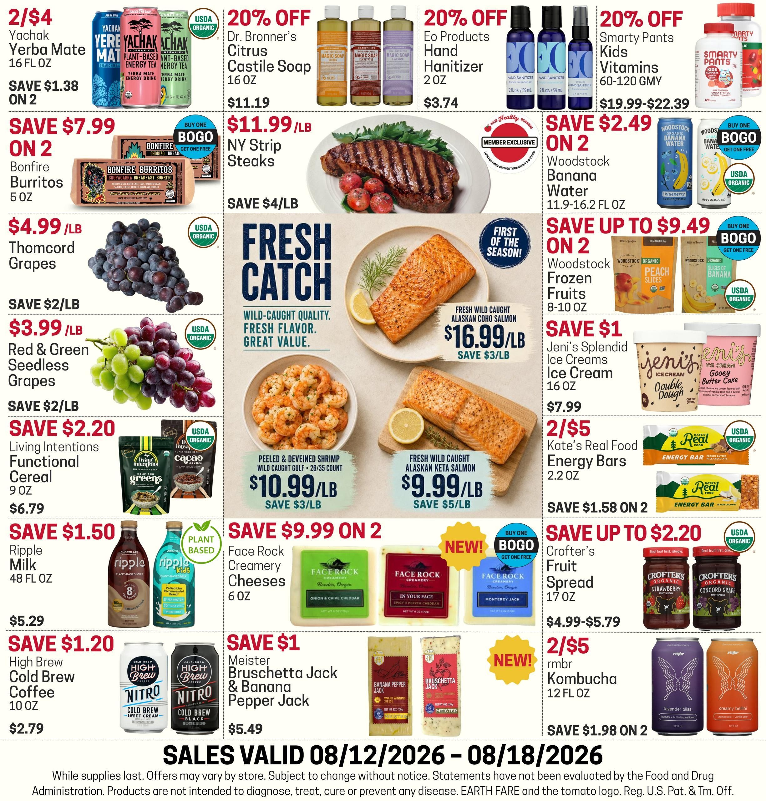 Earth Fare Weekly Ad August 12 - 18, 2026