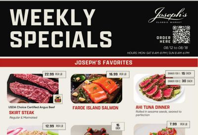 Joseph's Classic Market Weekly Ad August 12 - 18, 2026