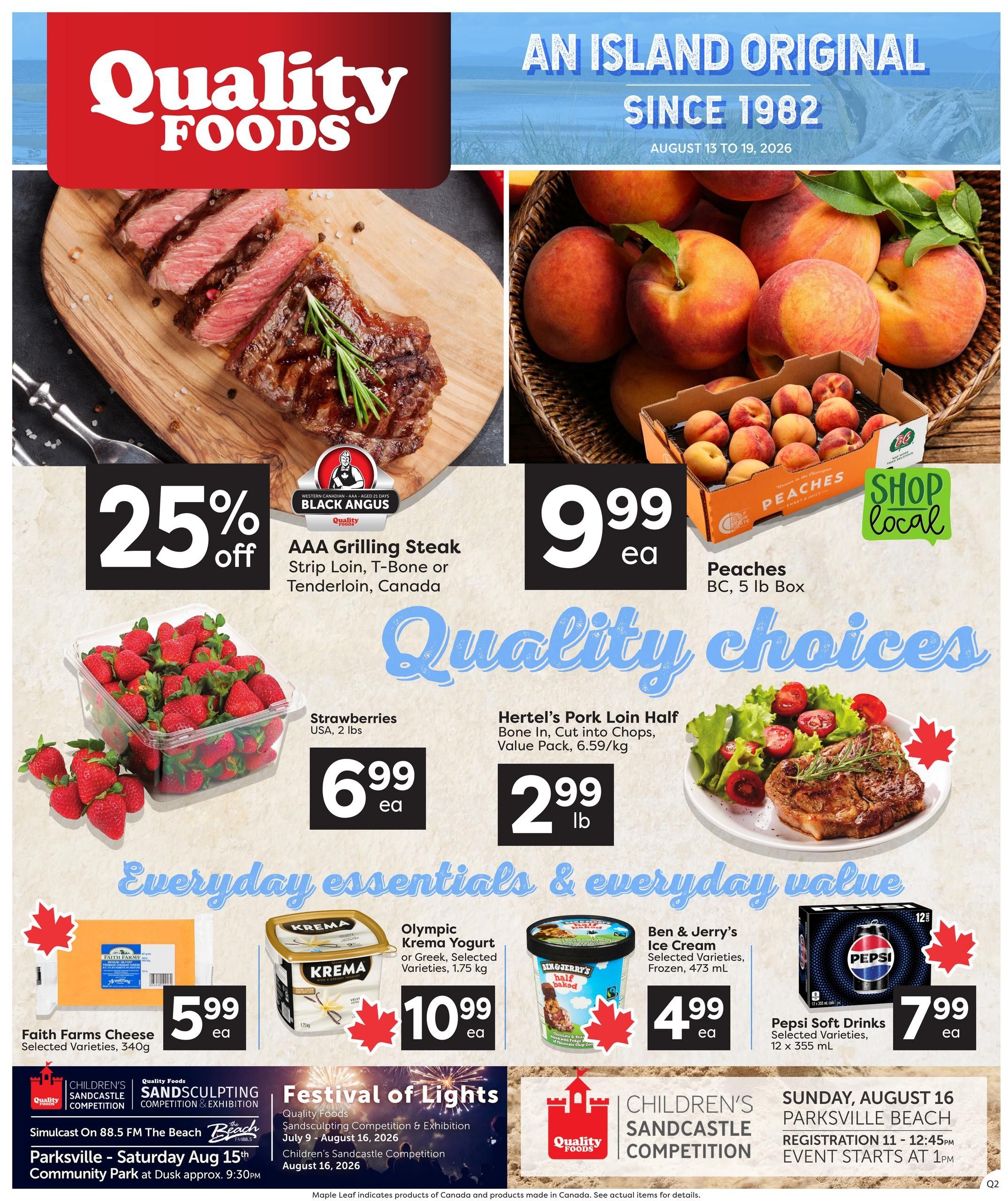 Quality Foods Flyer August 13 to 19