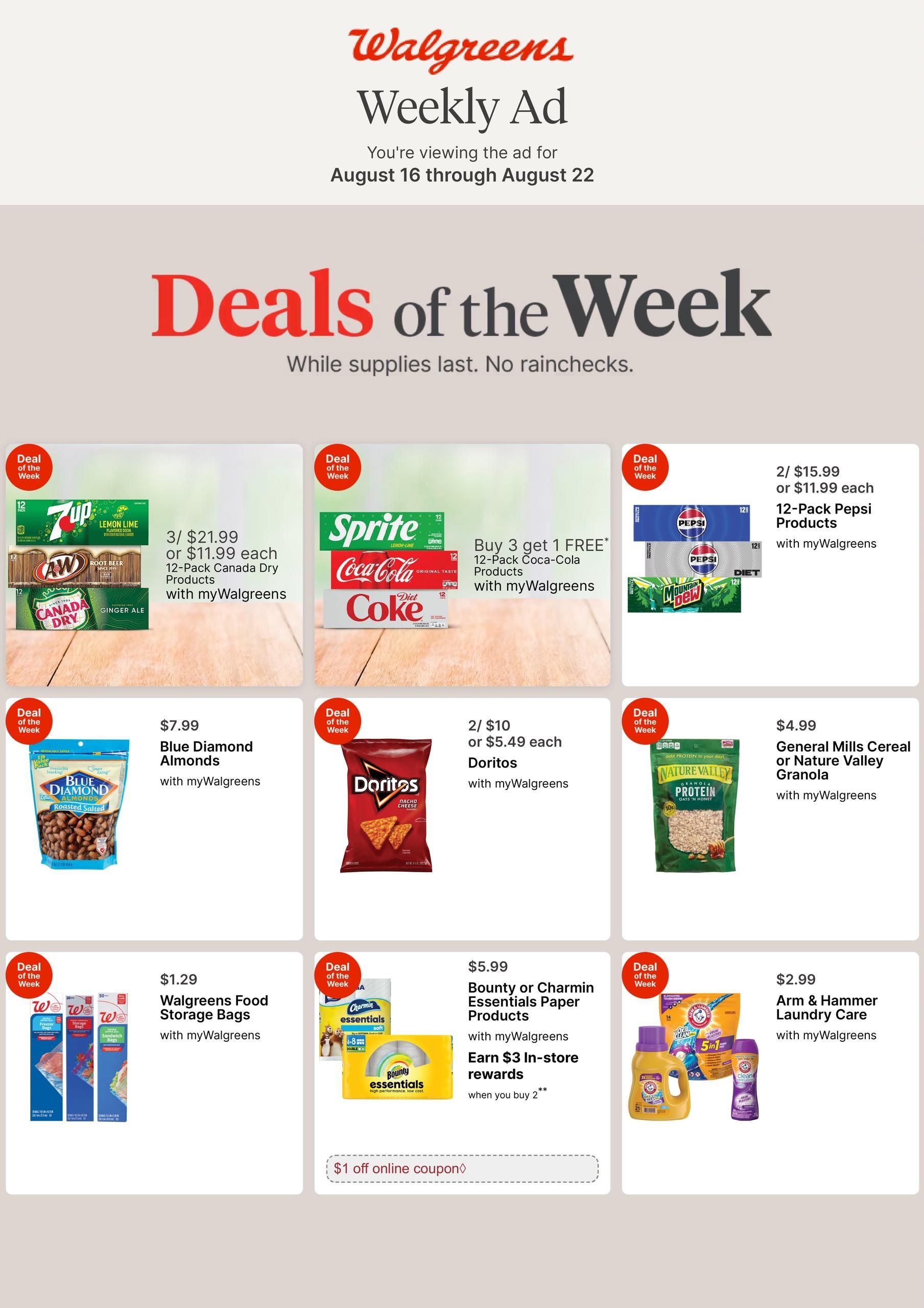 Walgreens (Honolulu–Fort Shafter Area, HI) Weekly Ad August 16 - 22, 2026