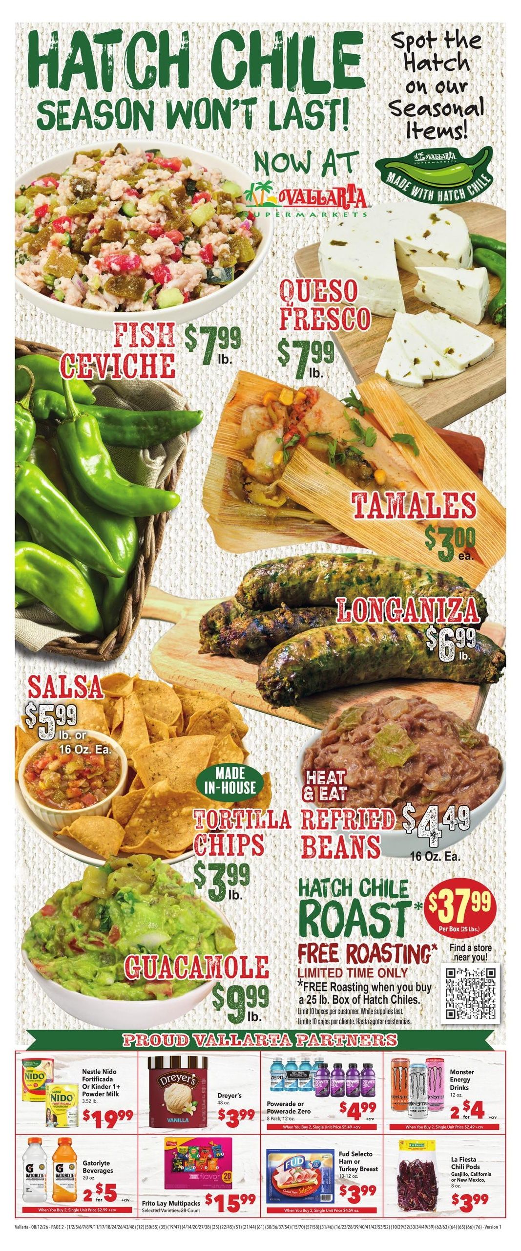 Vallarta Supermarkets (Downey Area, CA) Grocery Savings Weekly Ad August 12 - 18, 2026