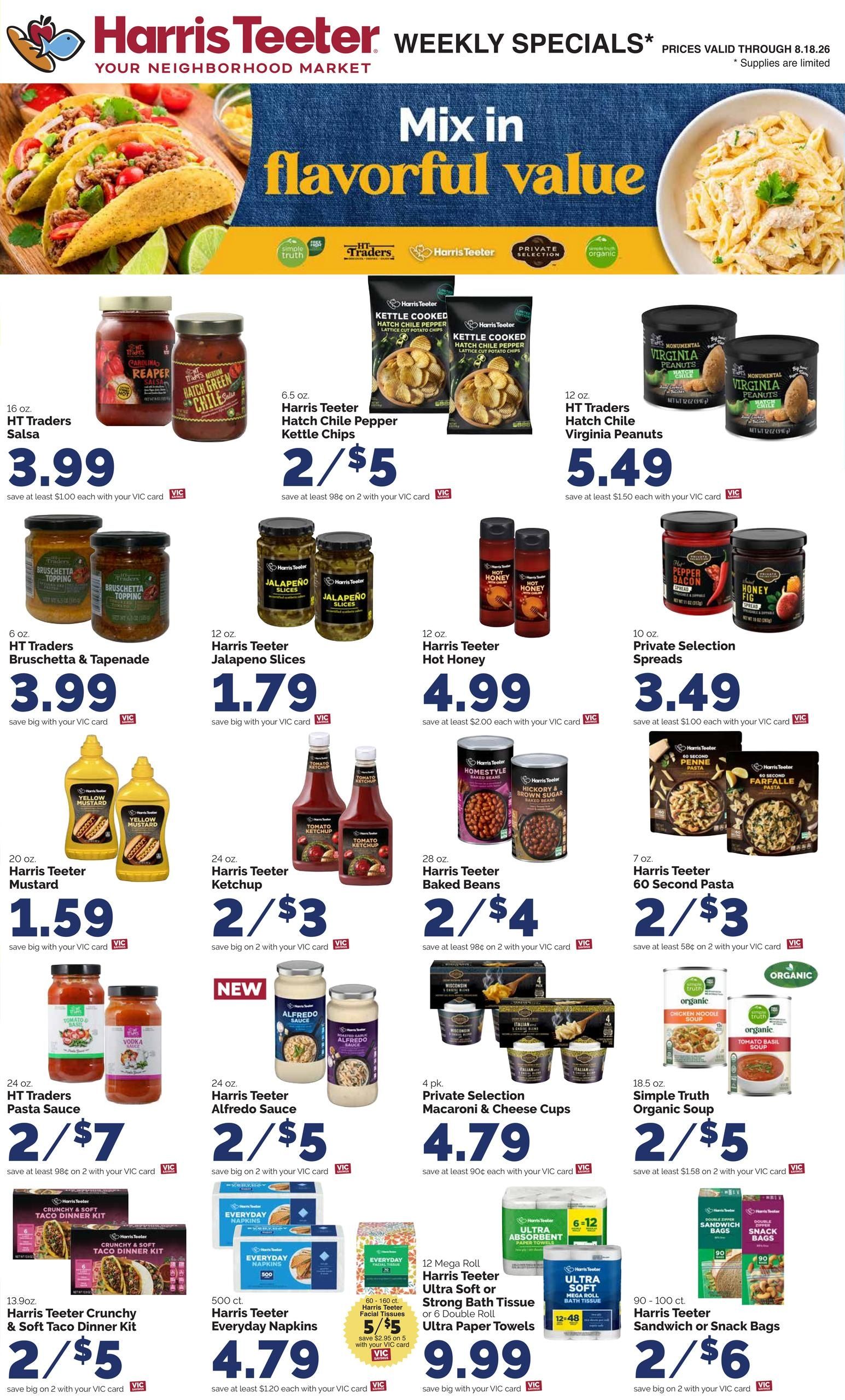 Harris Teeter (Virginia Beach–Chesapeake Area, VA) Weekly Ad August 12 - 18, 2026