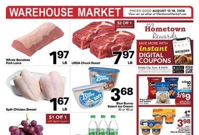 Warehouse Market (Tulsa–Broken Arrow Area, OK) Weekly Ad August 12 - 18, 2026
