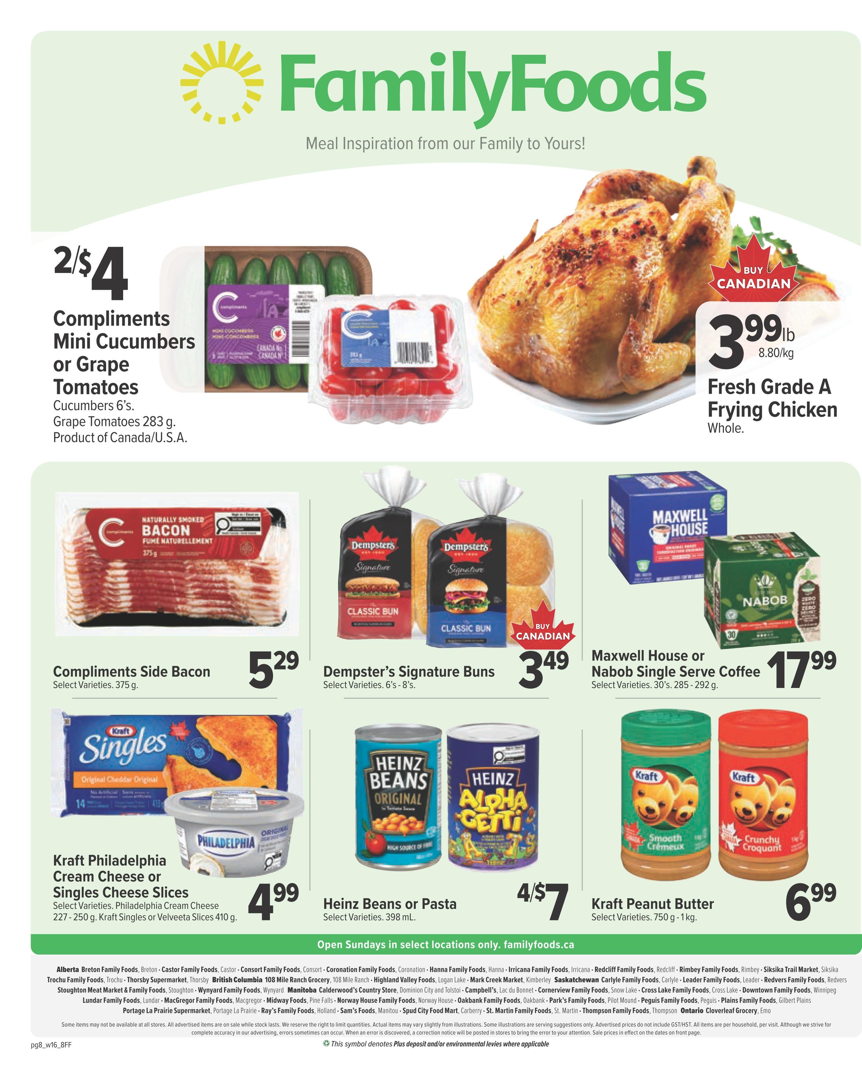 Family Foods Flyer August 13 to 19
