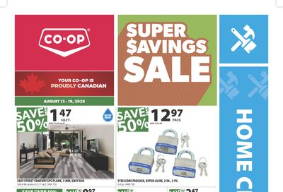 Co-op (West) Home Centre Flyer August 13 to 19