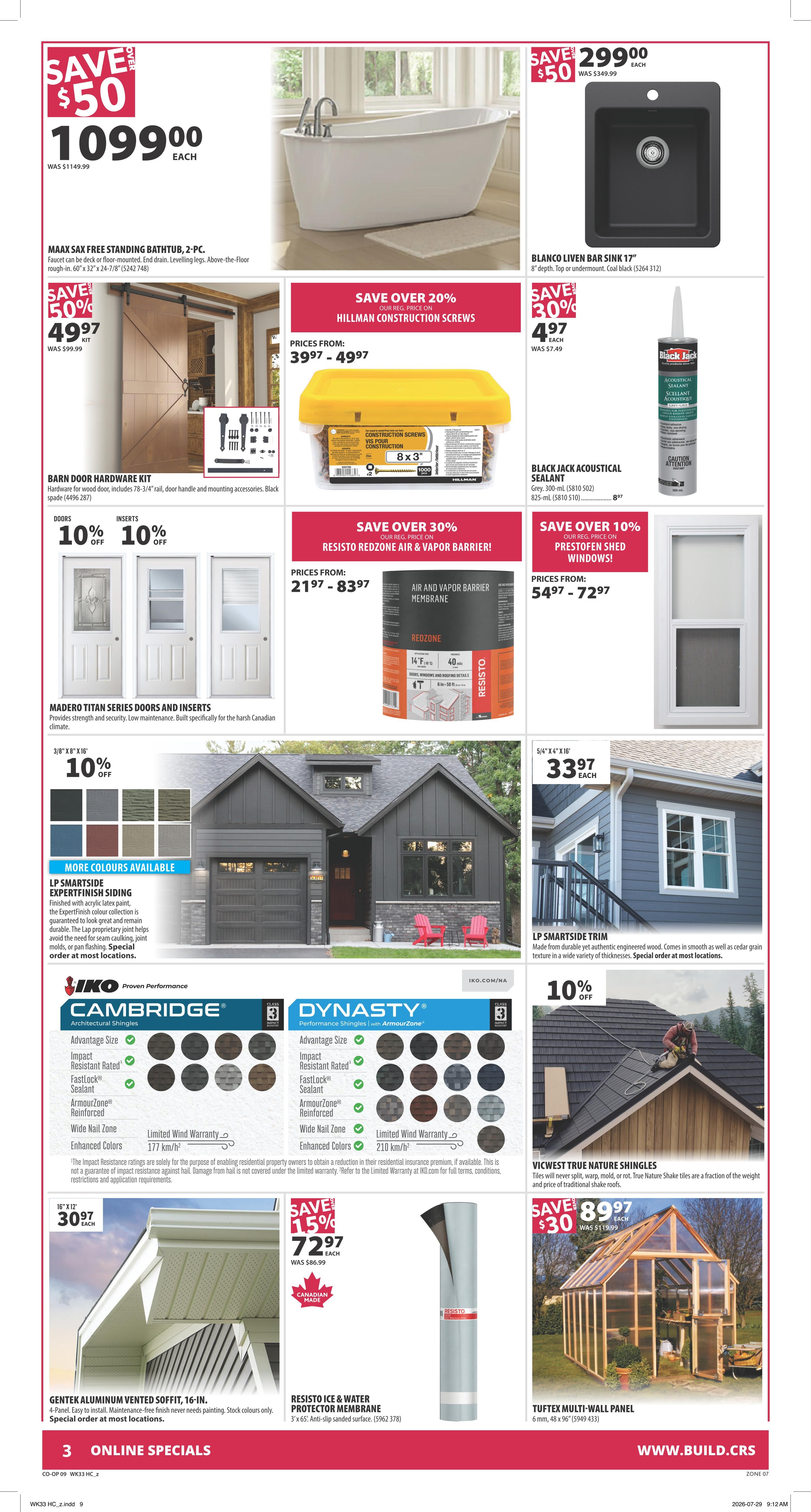 Co-op (West) Home Centre Flyer August 13 to 19