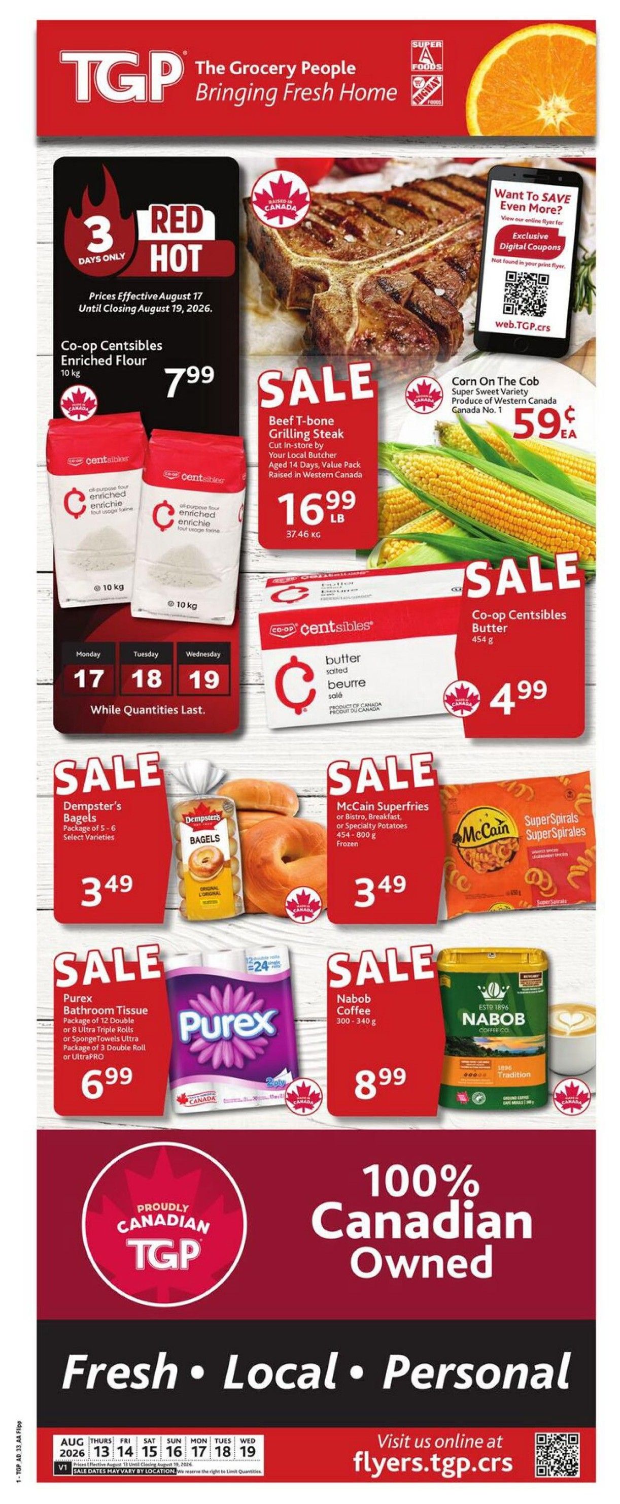 TGP The Grocery People Flyer August 13 to 19
