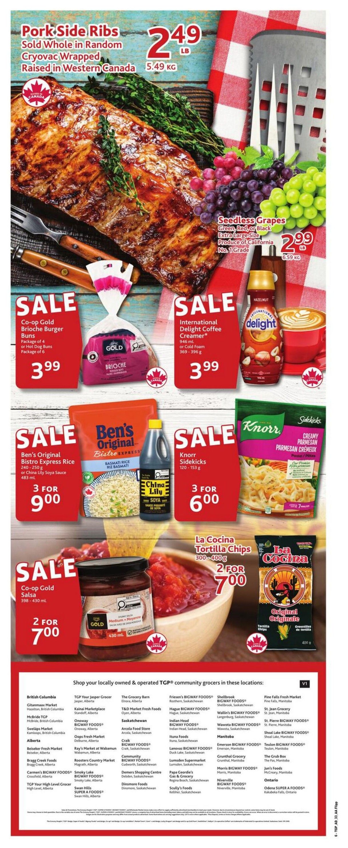 TGP The Grocery People Flyer August 13 to 19