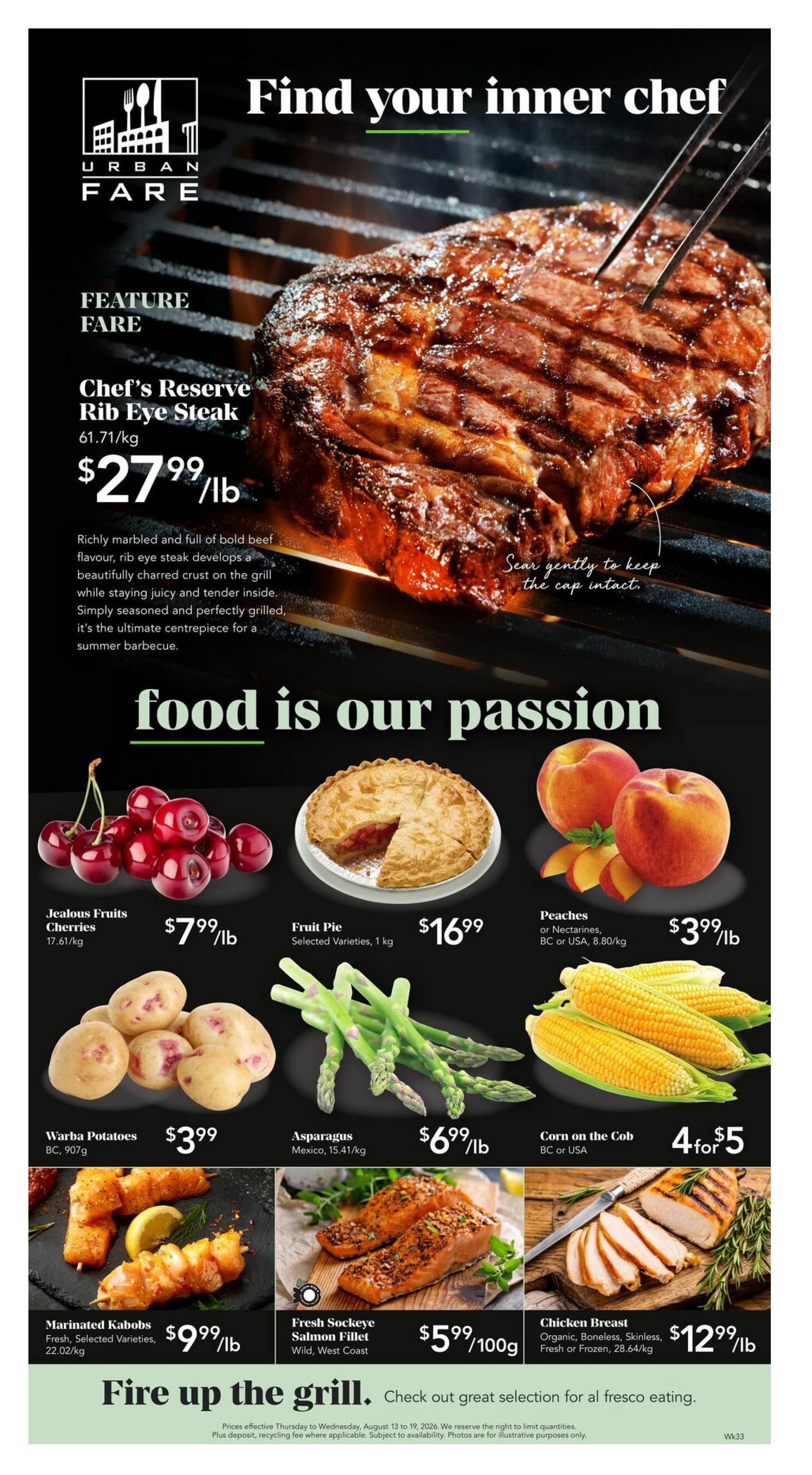 Urban Fare Flyer August 13 to 19