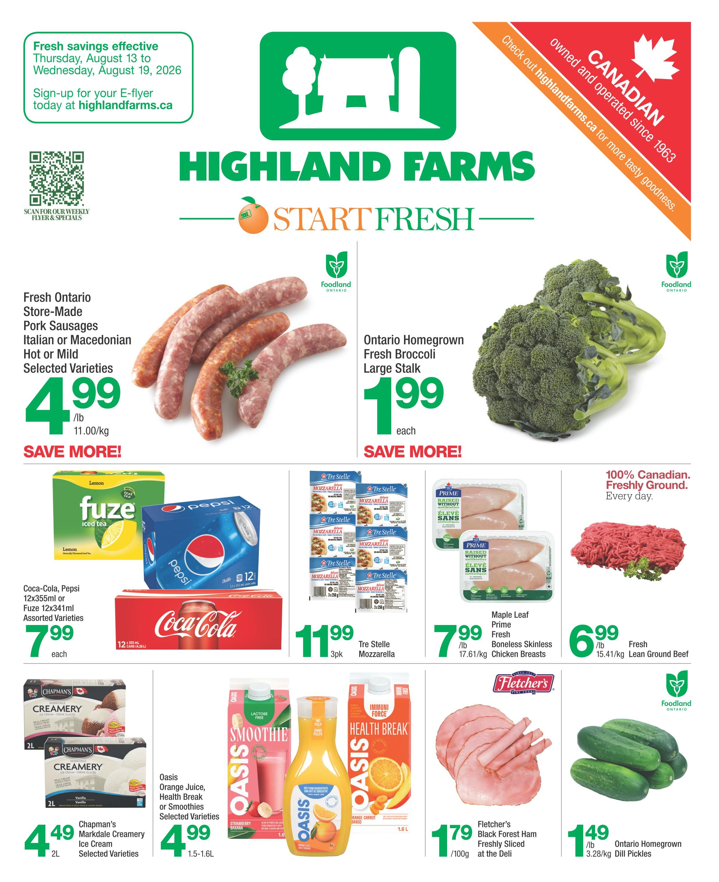 Highland Farms Flyer August 13 to 19