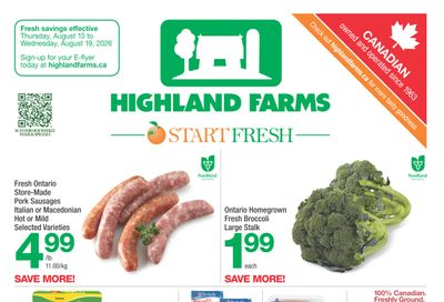 Highland Farms Flyer August 13 to 19