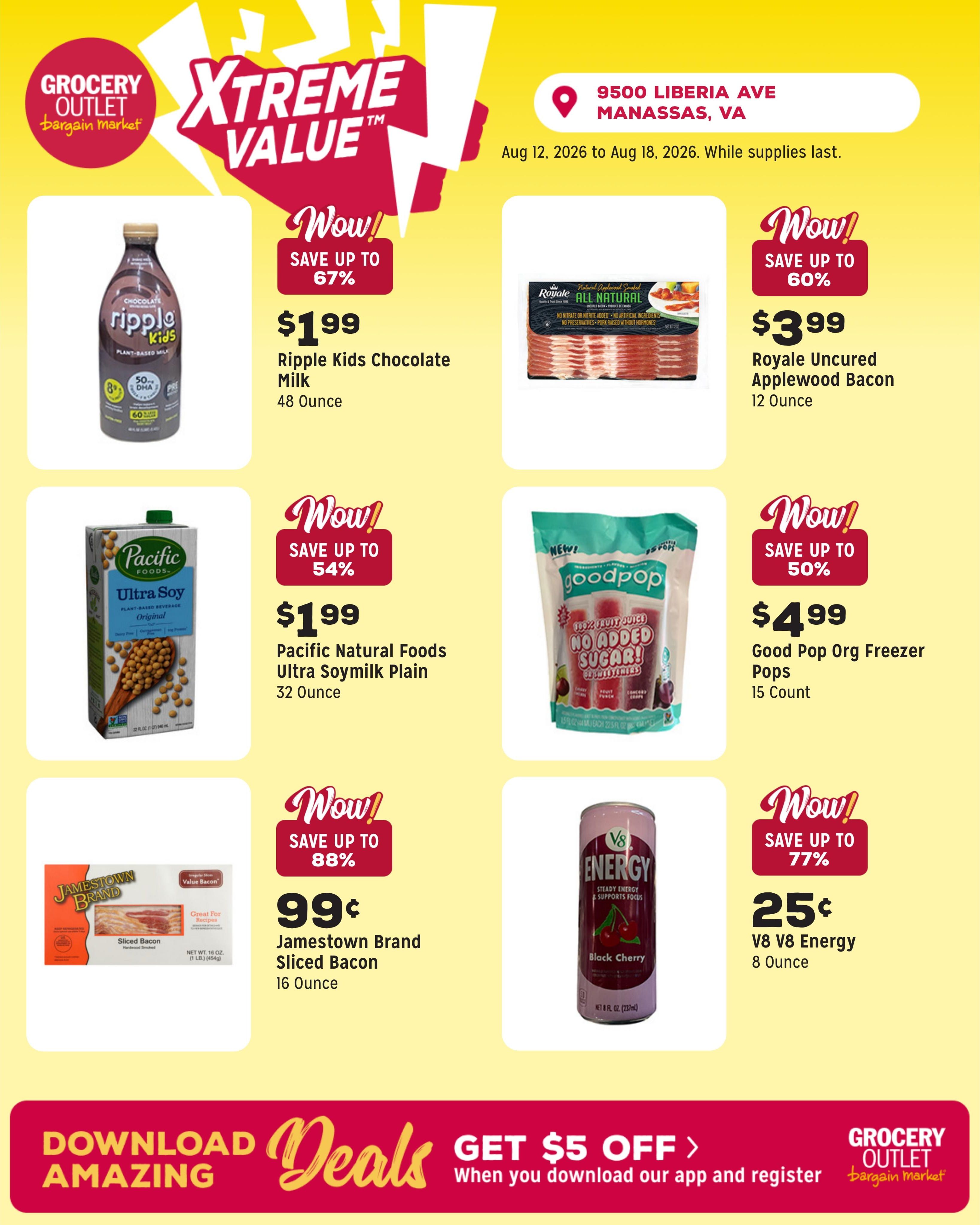 Grocery Outlet (Lignum–Elkwood Area, VA) Weekly Ad August 12 - 18, 2026