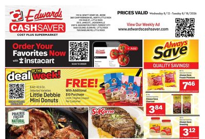 Edwards Cash Saver Weekly Ad August 12 - 18, 2026