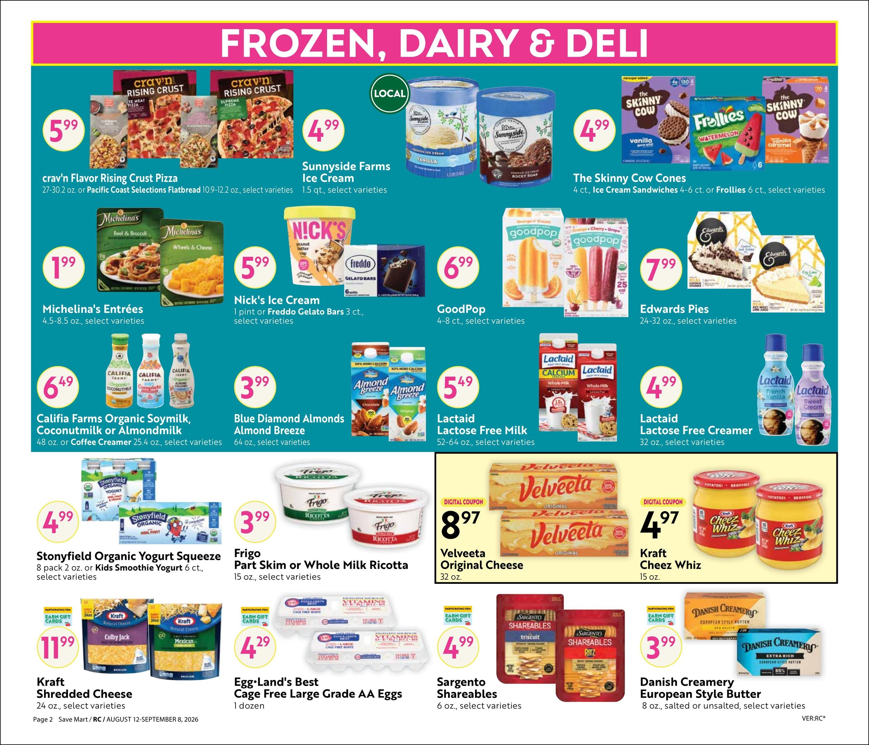 Save Mart (Reno–Sparks Area, CA–NV) Online Savings Guide Weekly Ad August 12 - September 8, 2026