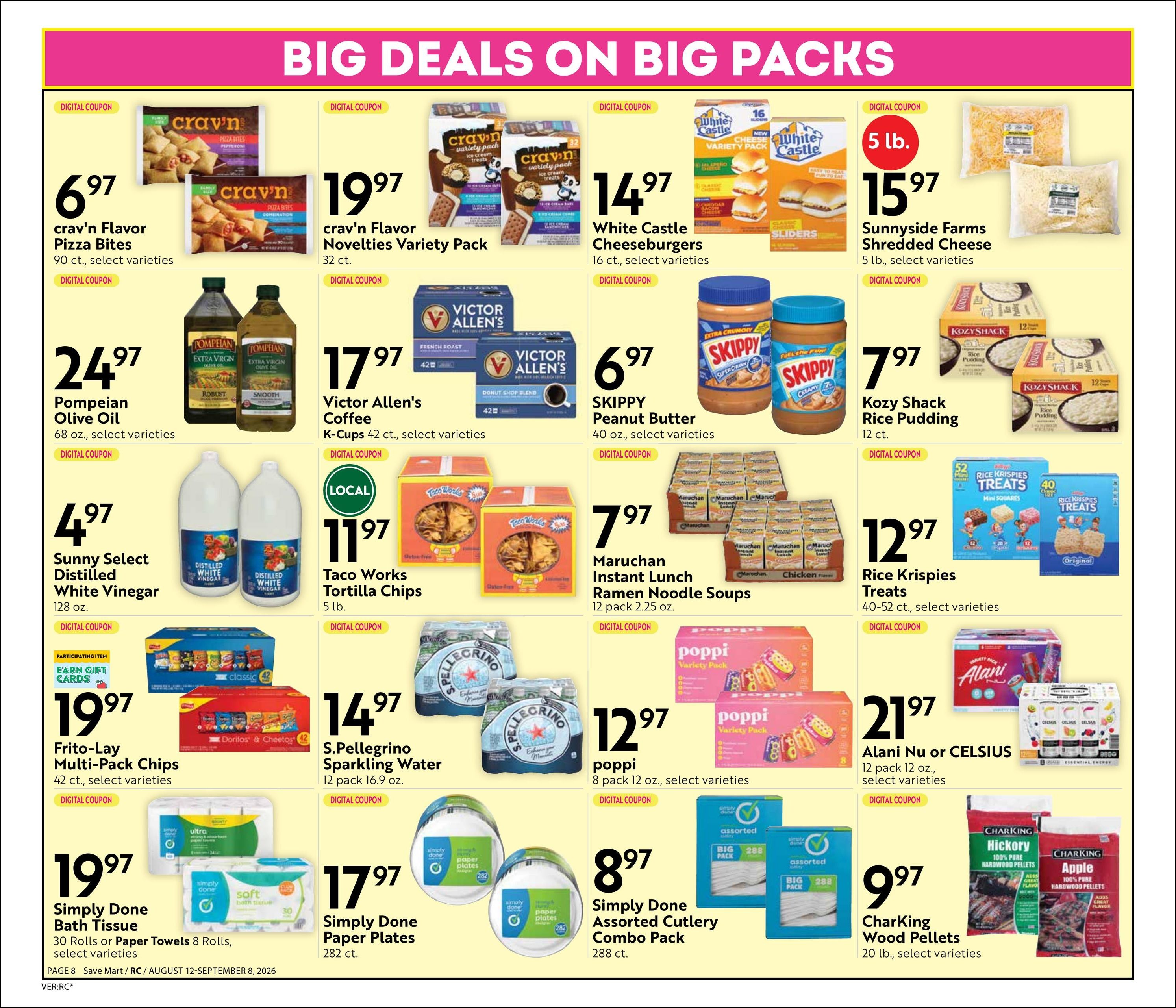 Save Mart (Reno–Sparks Area, CA–NV) Online Savings Guide Weekly Ad August 12 - September 8, 2026