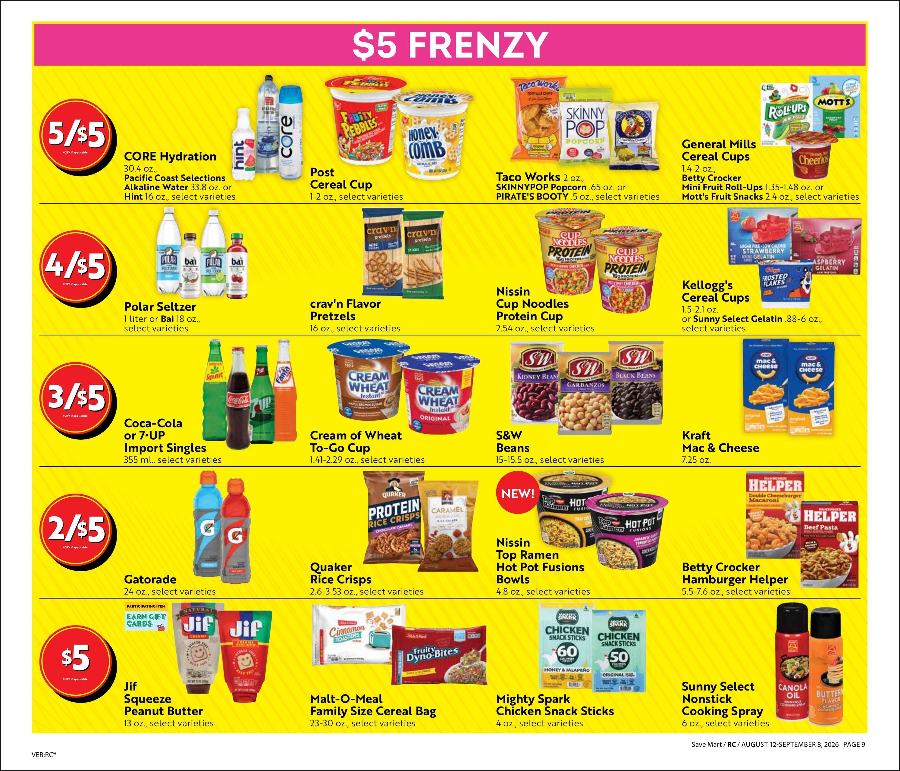 Save Mart (Reno–Sparks Area, CA–NV) Online Savings Guide Weekly Ad August 12 - September 8, 2026