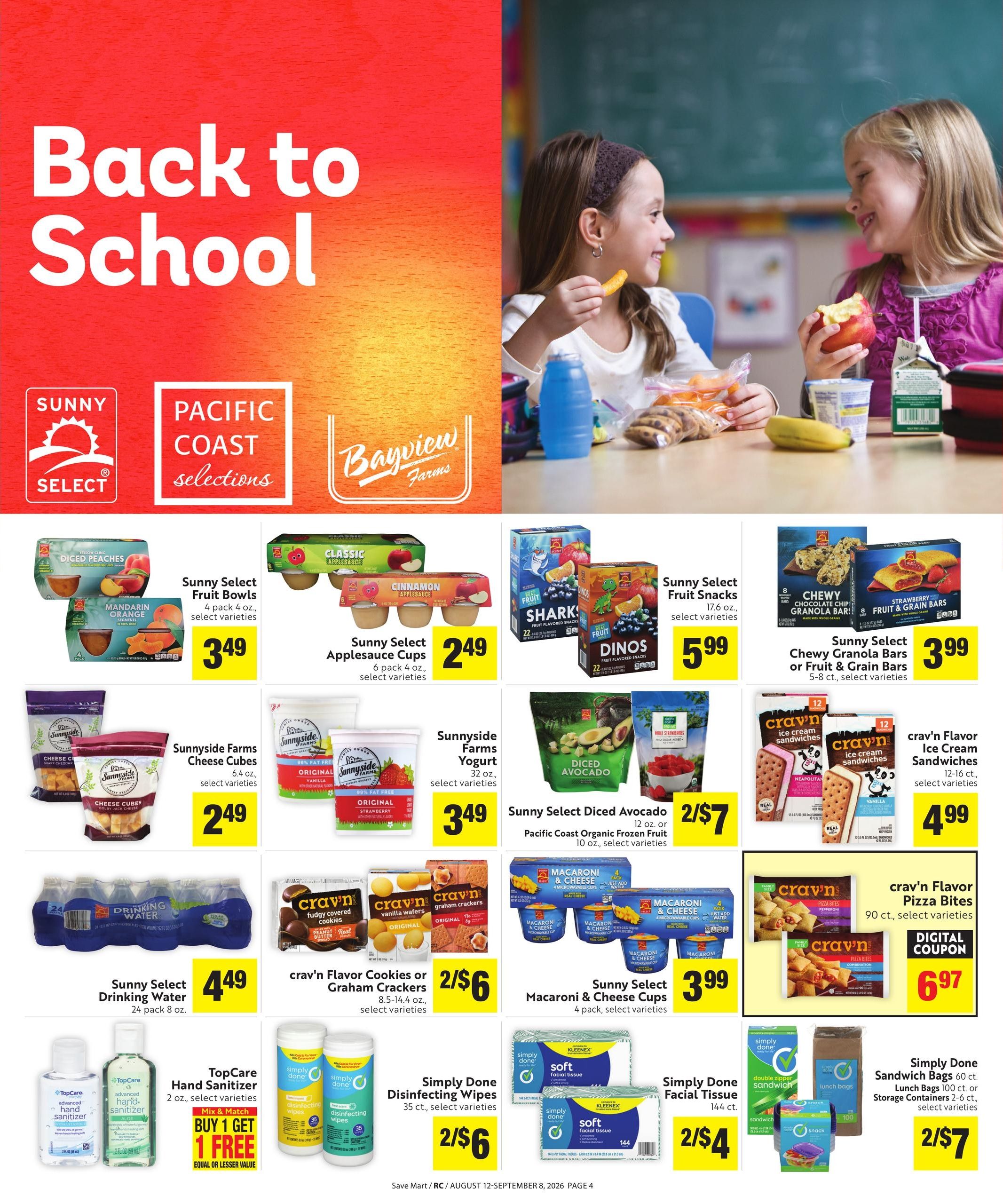Save Mart (Reno–Sparks Area, CA–NV) Save Even More Weekly Ad August 12 - September 8, 2026