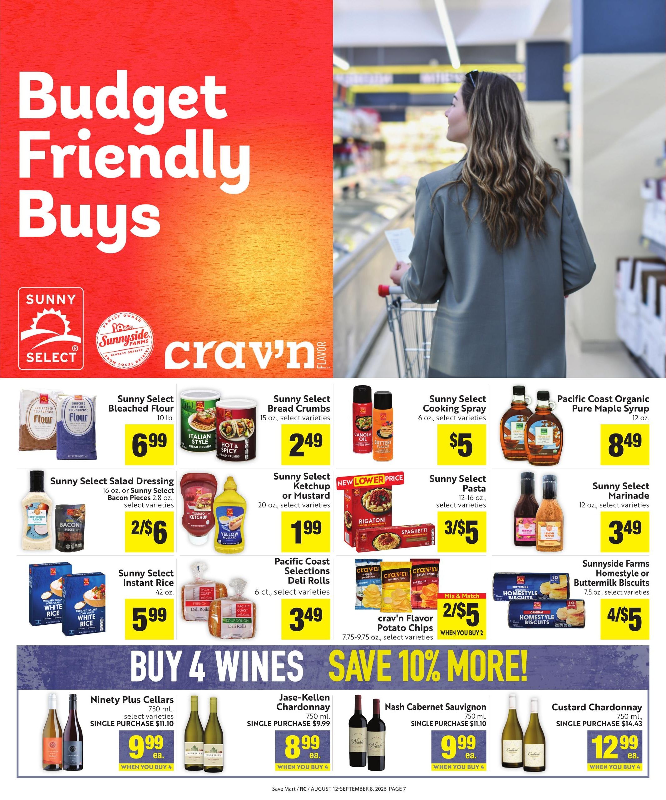Save Mart (Reno–Sparks Area, CA–NV) Save Even More Weekly Ad August 12 - September 8, 2026
