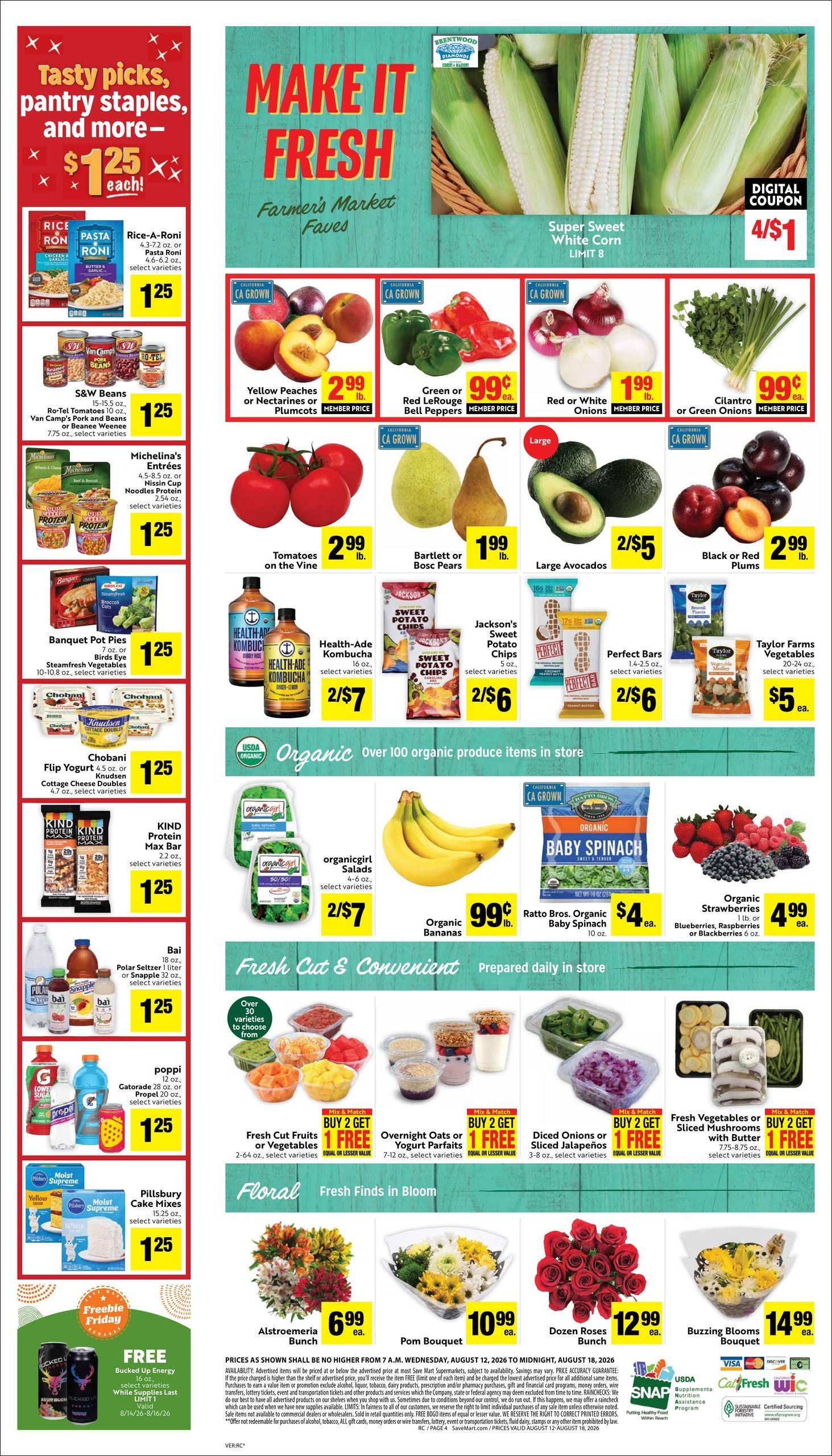 Save Mart (Reno–Sparks Area, NV) Weekly Ad August 12 - 18, 2026