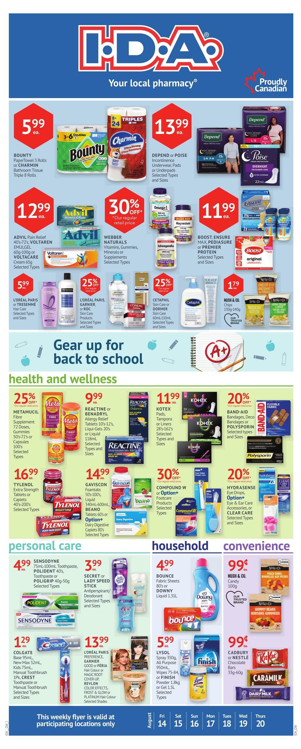 I.D.A. Flyer August 14 to 20