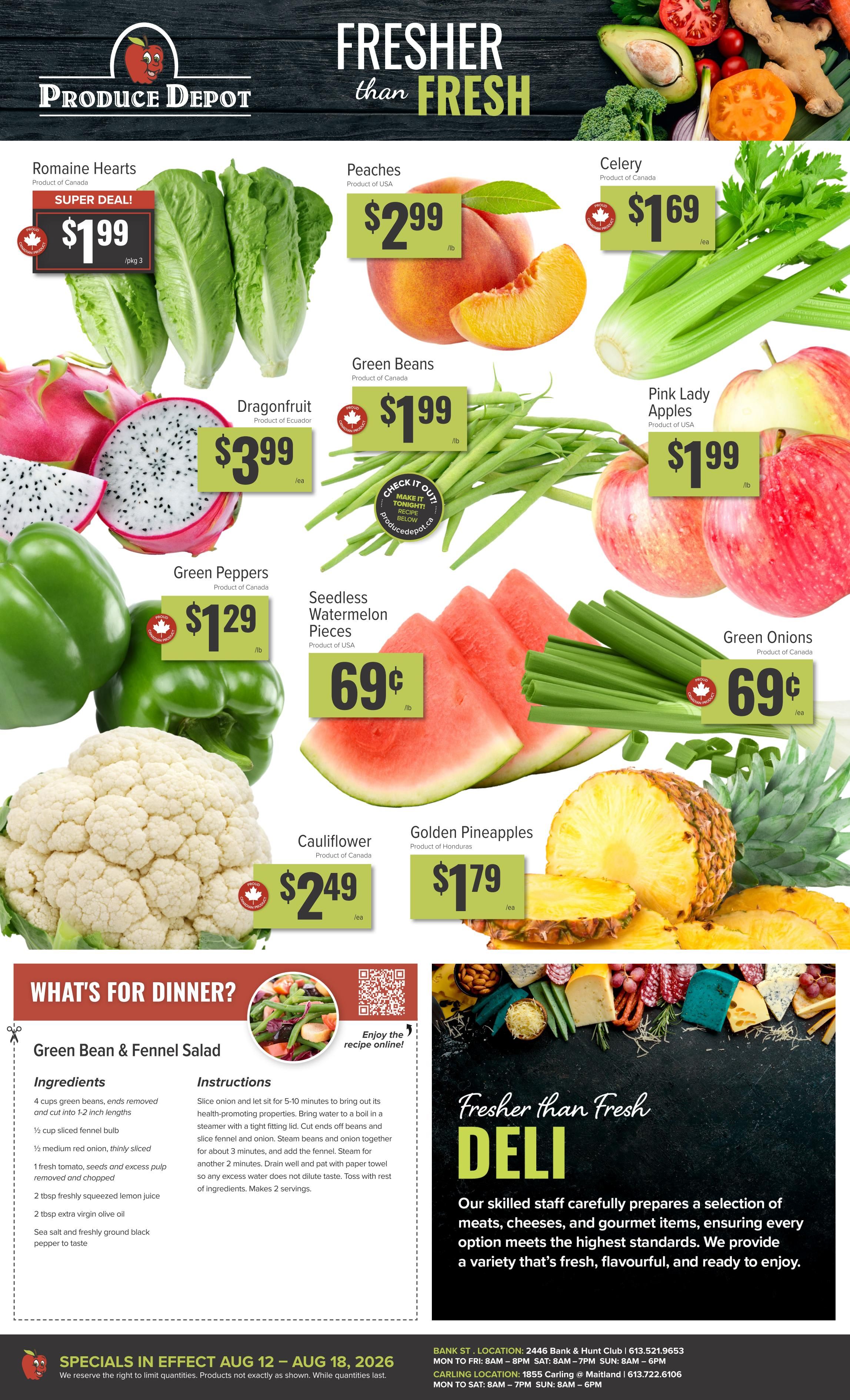 Produce Depot Flyer August 12 to 18