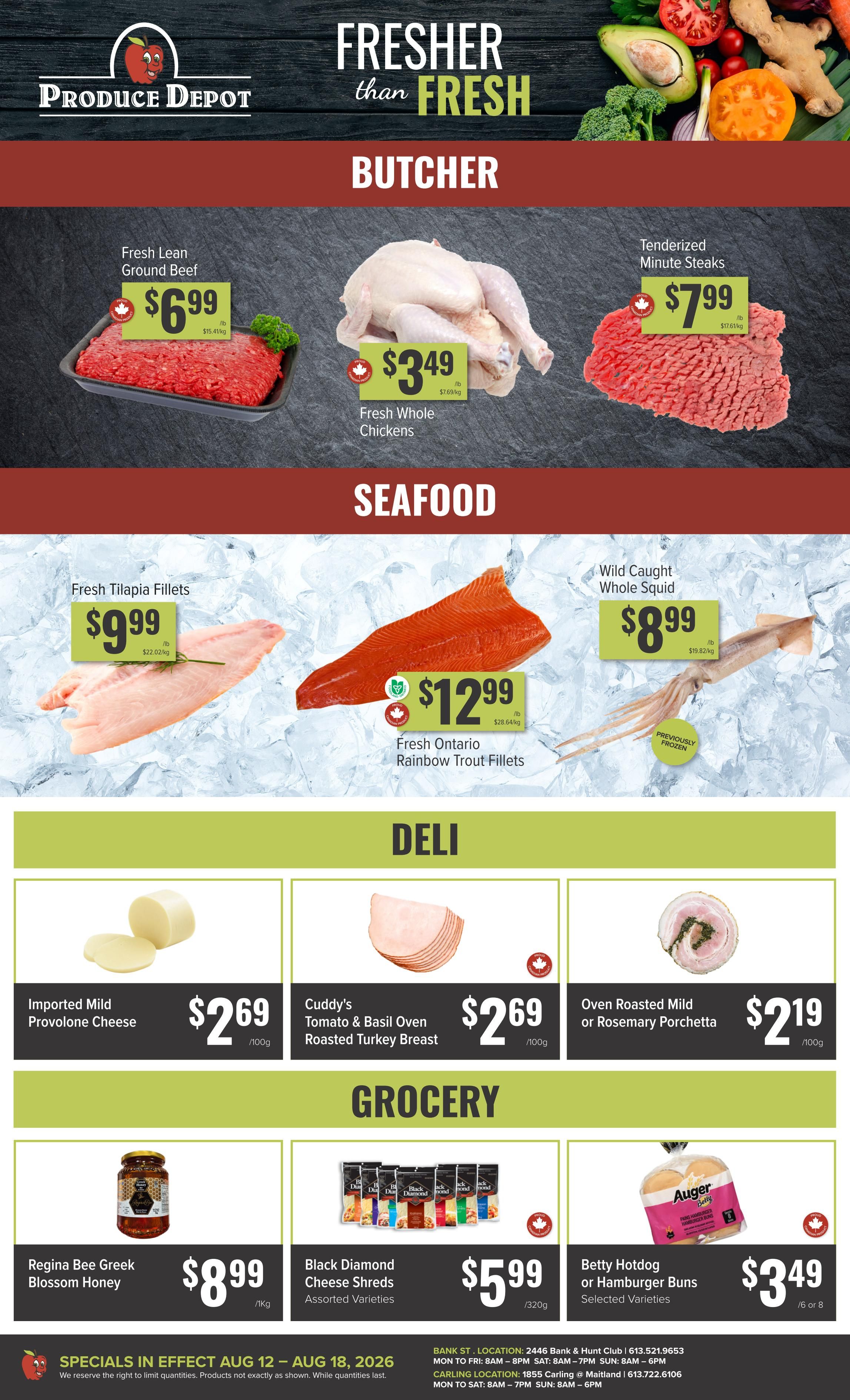 Produce Depot Flyer August 12 to 18