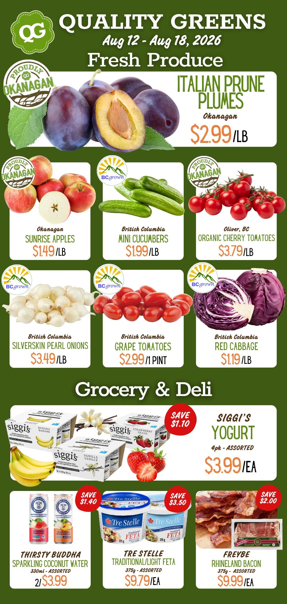 Quality Greens Flyer August 12 to 18