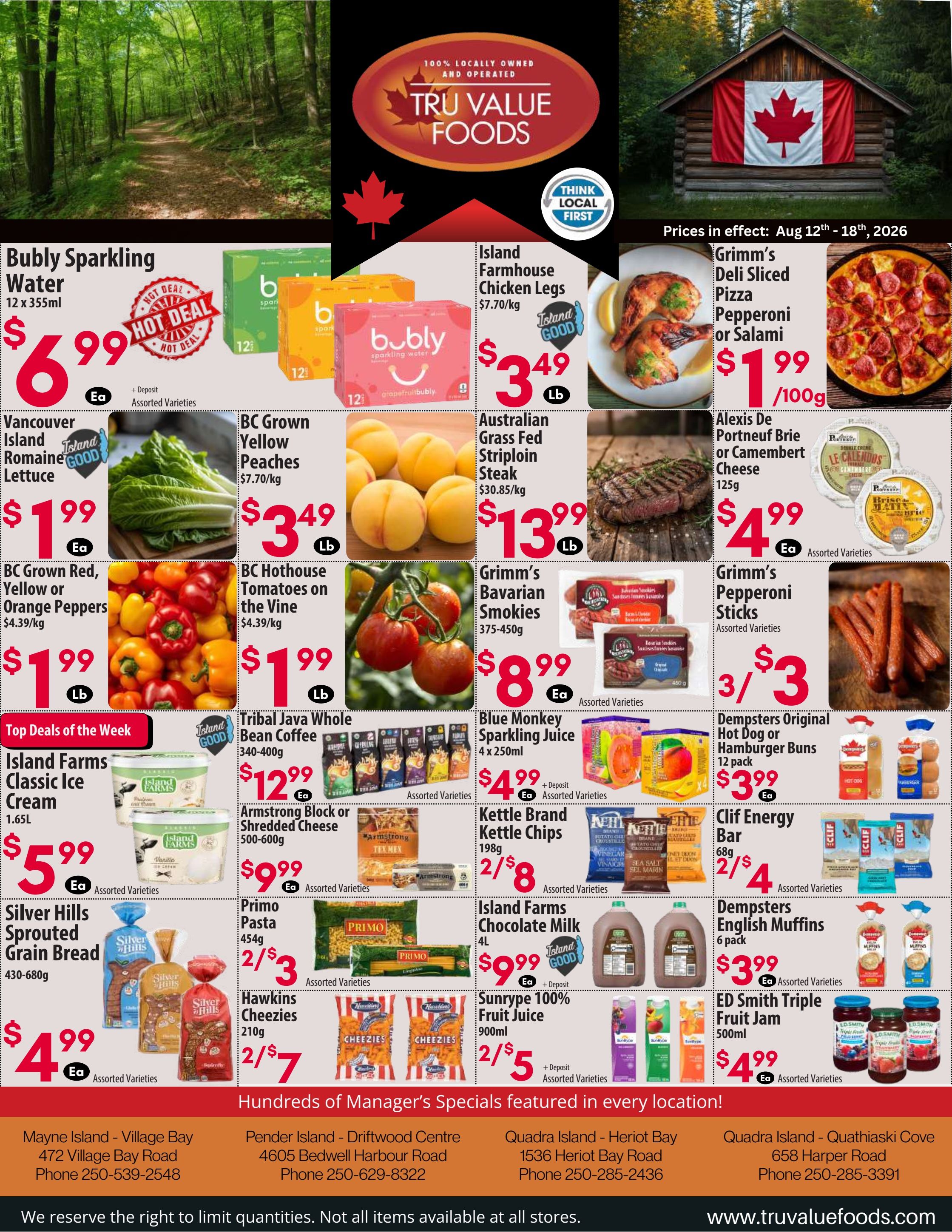 Tru Value Foods Flyer August 12 to 18