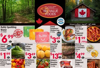 Tru Value Foods Flyer August 12 to 18