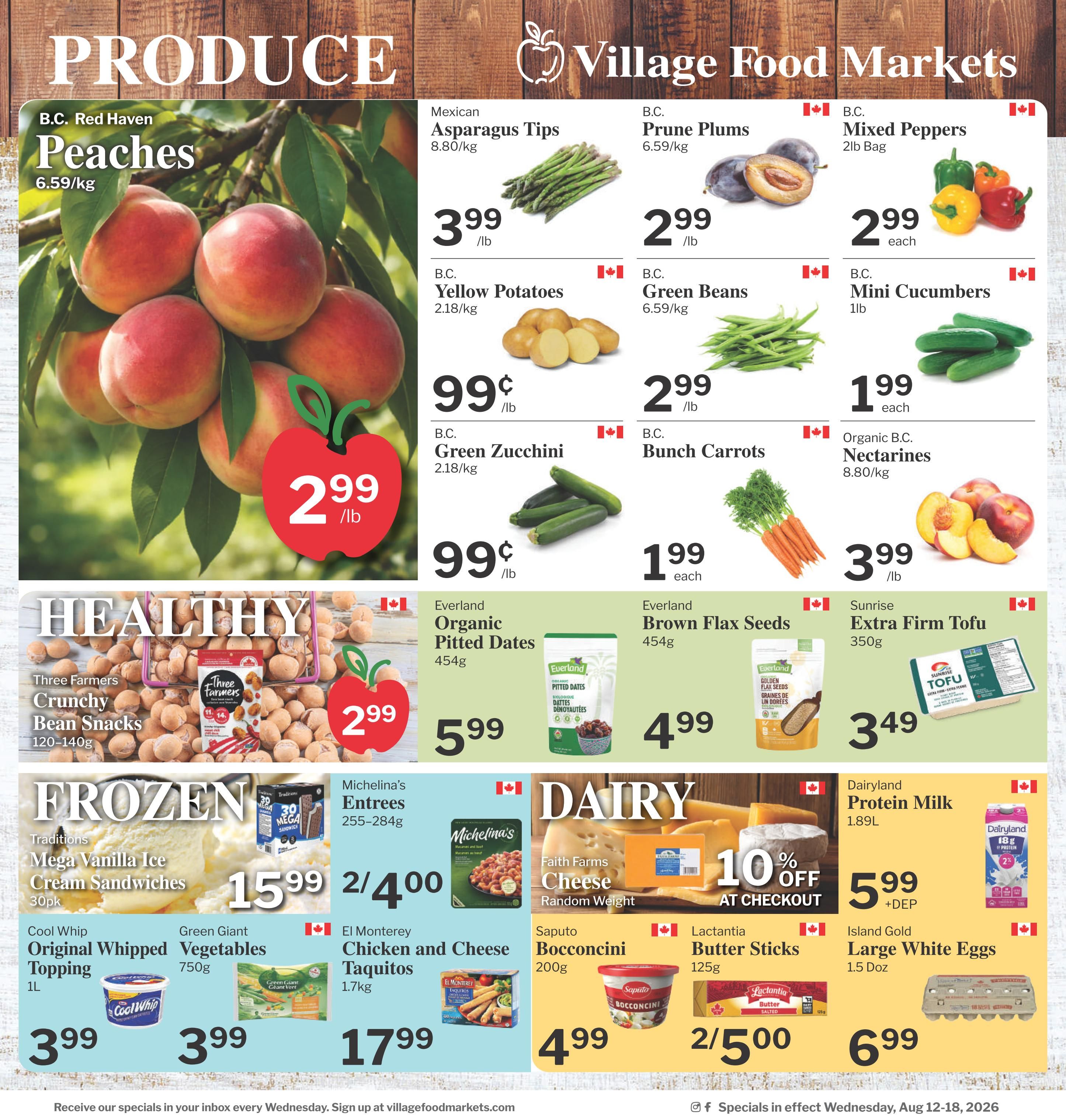 Village Food Markets Flyer August 12 to 18