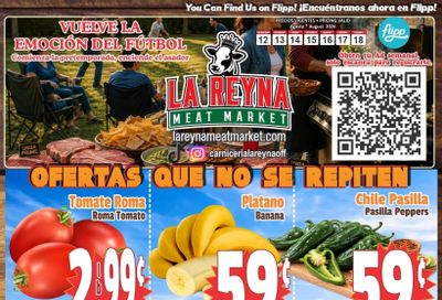 La Reyna Meat Market Weekly Ad August 12 - 18, 2026