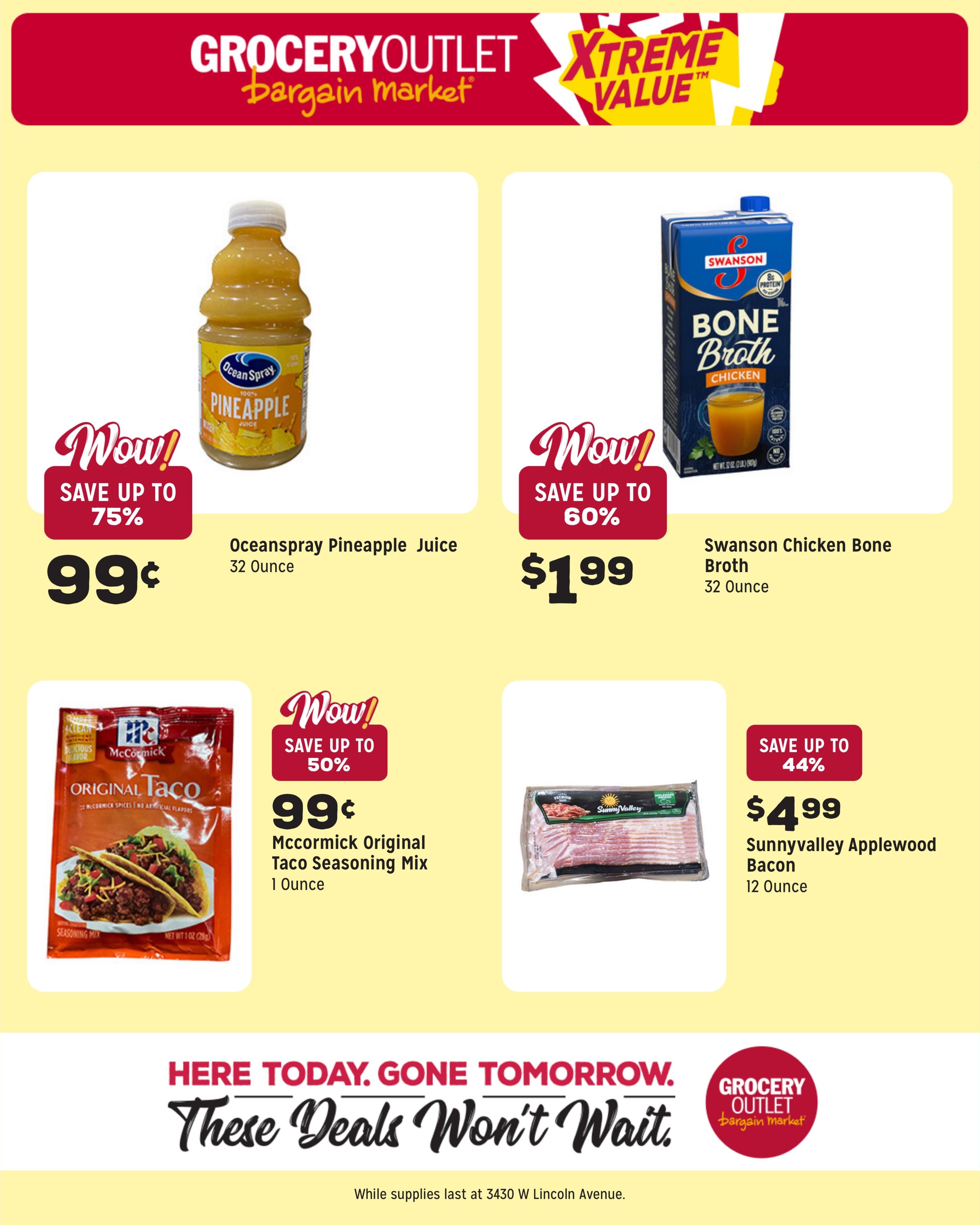 Grocery Outlet (Anaheim–Garden Grove Area, CA) Weekly Ad August 12 - 18, 2026