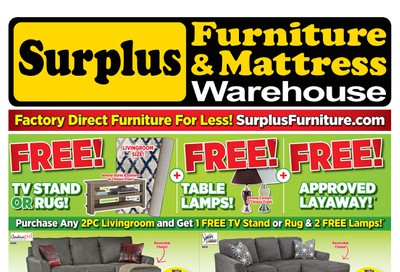 Surplus Furniture & Mattress Warehouse (Sydney) Flyer June 30 to July 27