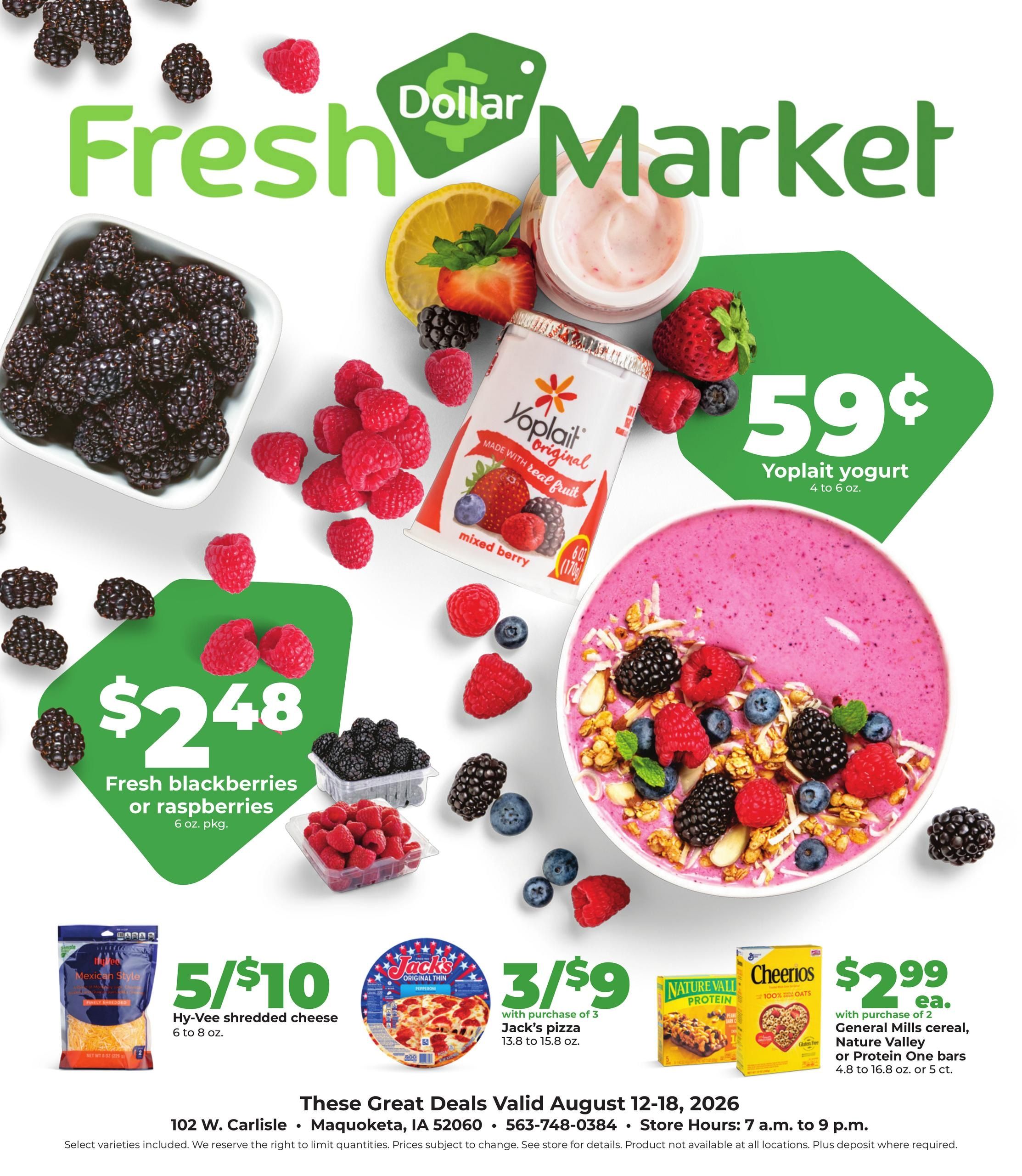 Hy-Vee (Bellevue–Galena Area, IA–IL) Weekly Ad August 12 - 18, 2026