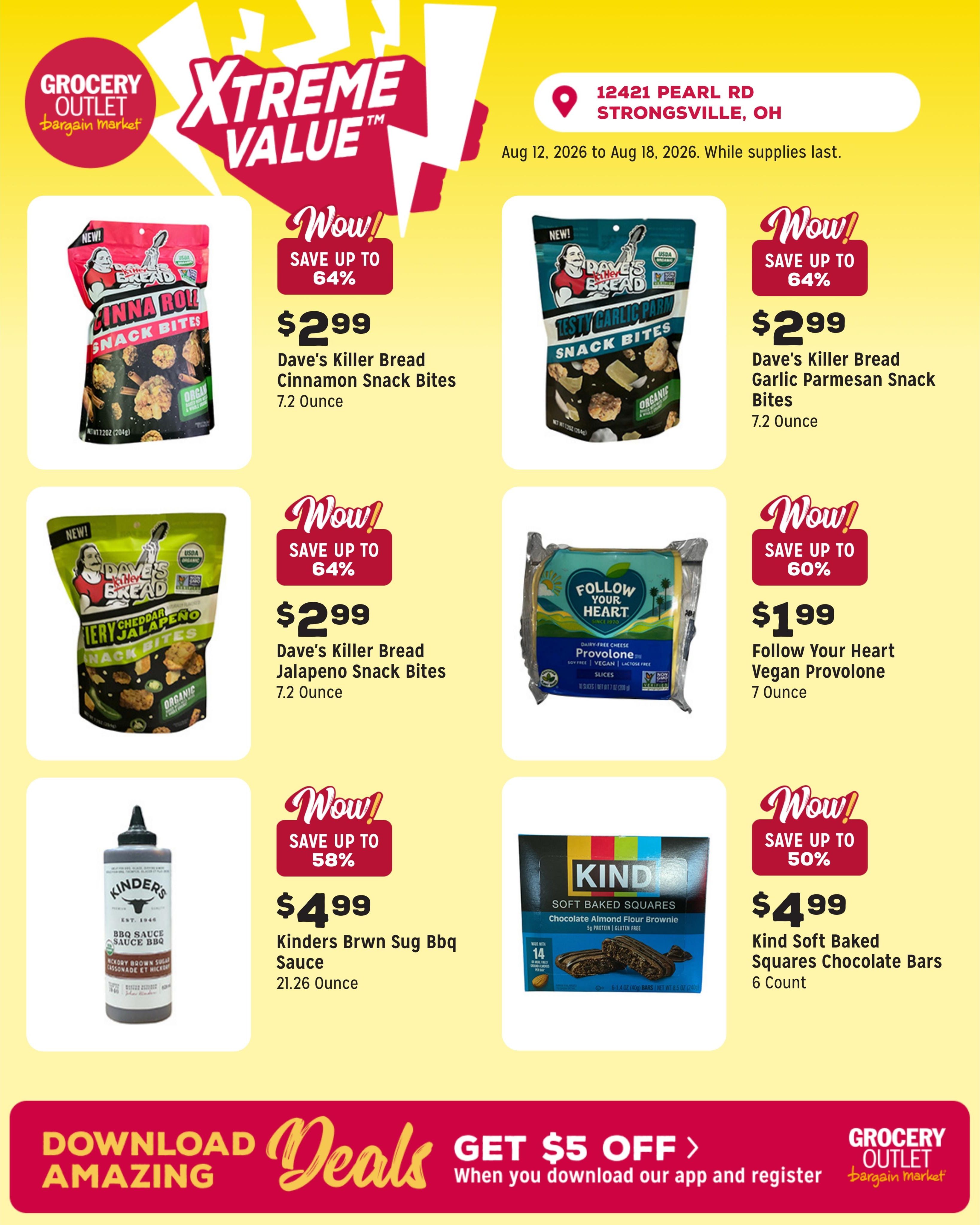 Grocery Outlet (Akron–Munroe Falls Area, OH) Weekly Ad August 12 - 18, 2026