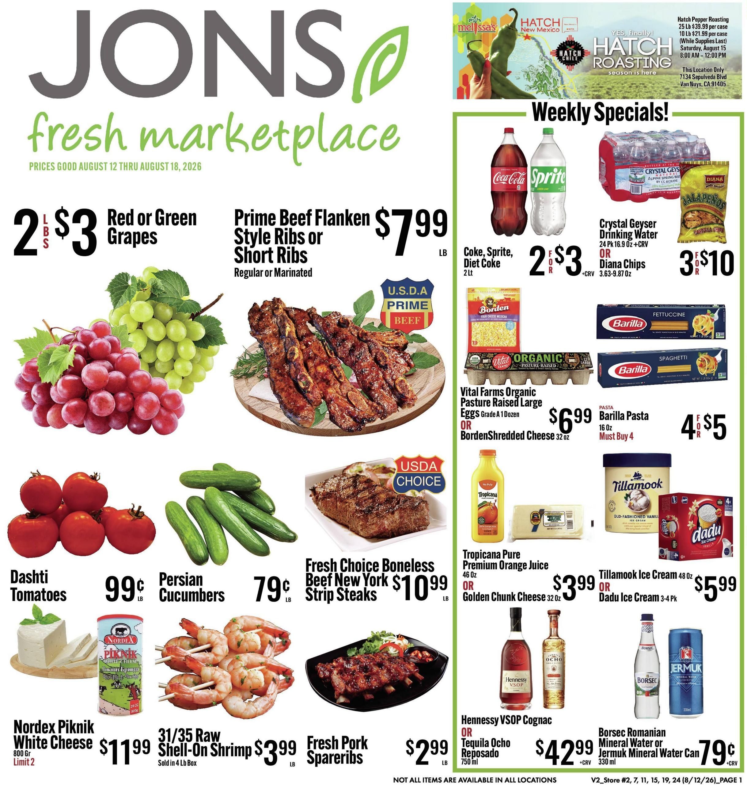 Jons International Marketplace (Simi Valley–Newhall Area, CA) Weekly Ad August 12 - 18, 2026