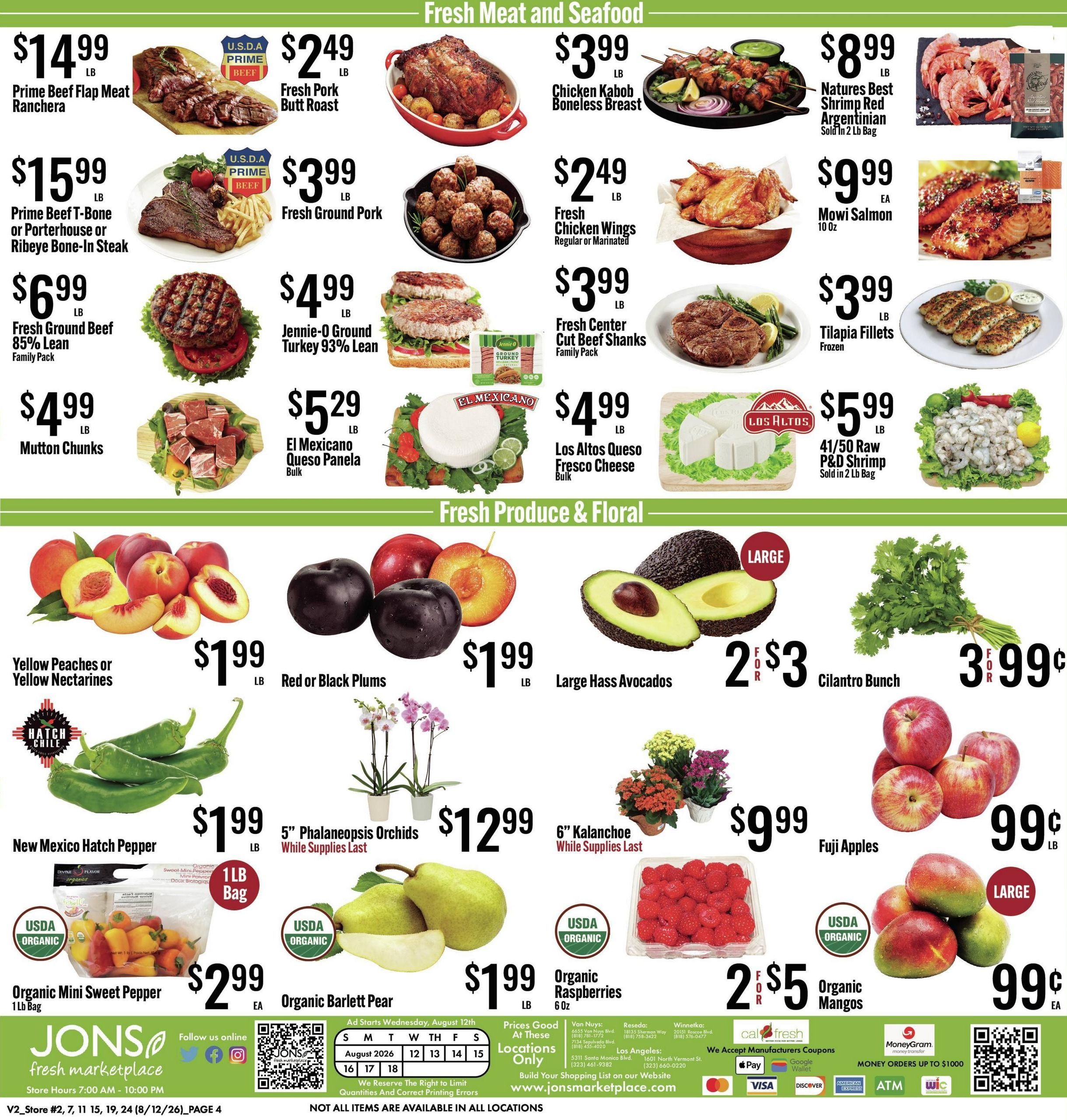 Jons International Marketplace (Simi Valley–Newhall Area, CA) Weekly Ad August 12 - 18, 2026