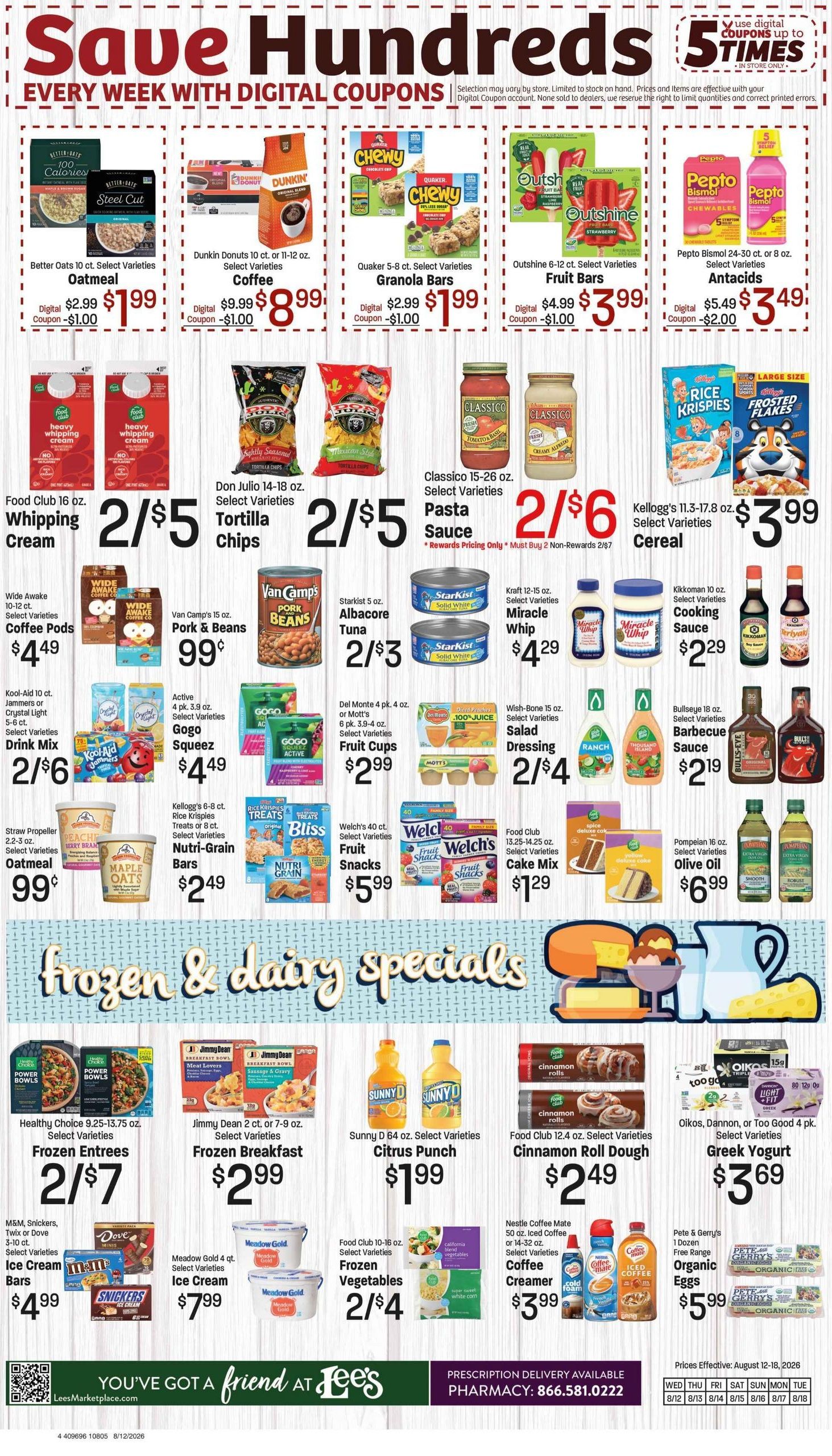 Lee's Marketplace (Logan–Millville Area, UT) Weekly Ad August 12 - 18, 2026