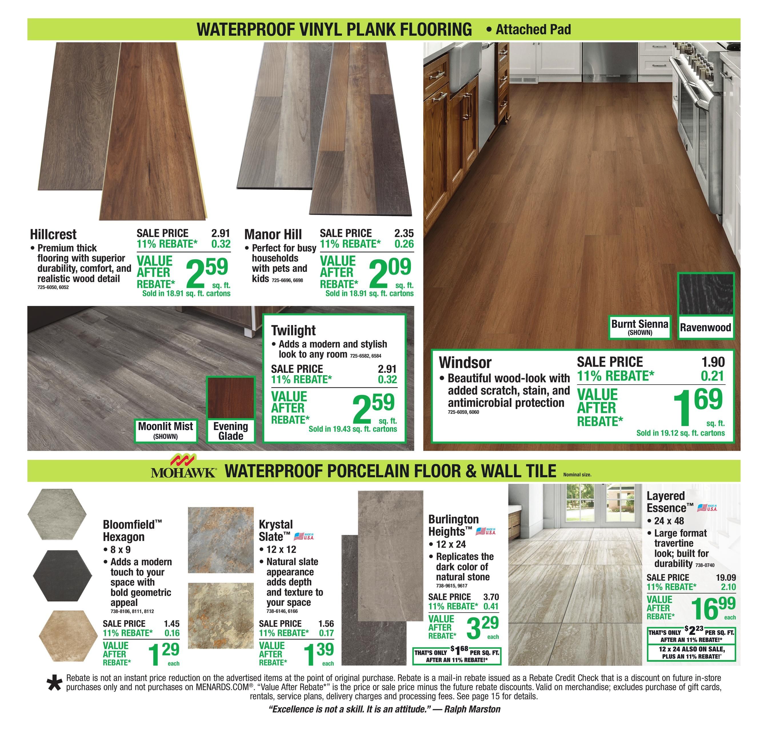 Menards (Calmar Area, IA) 11% Rebate Sale Weekly Ad August 12 - 24, 2026