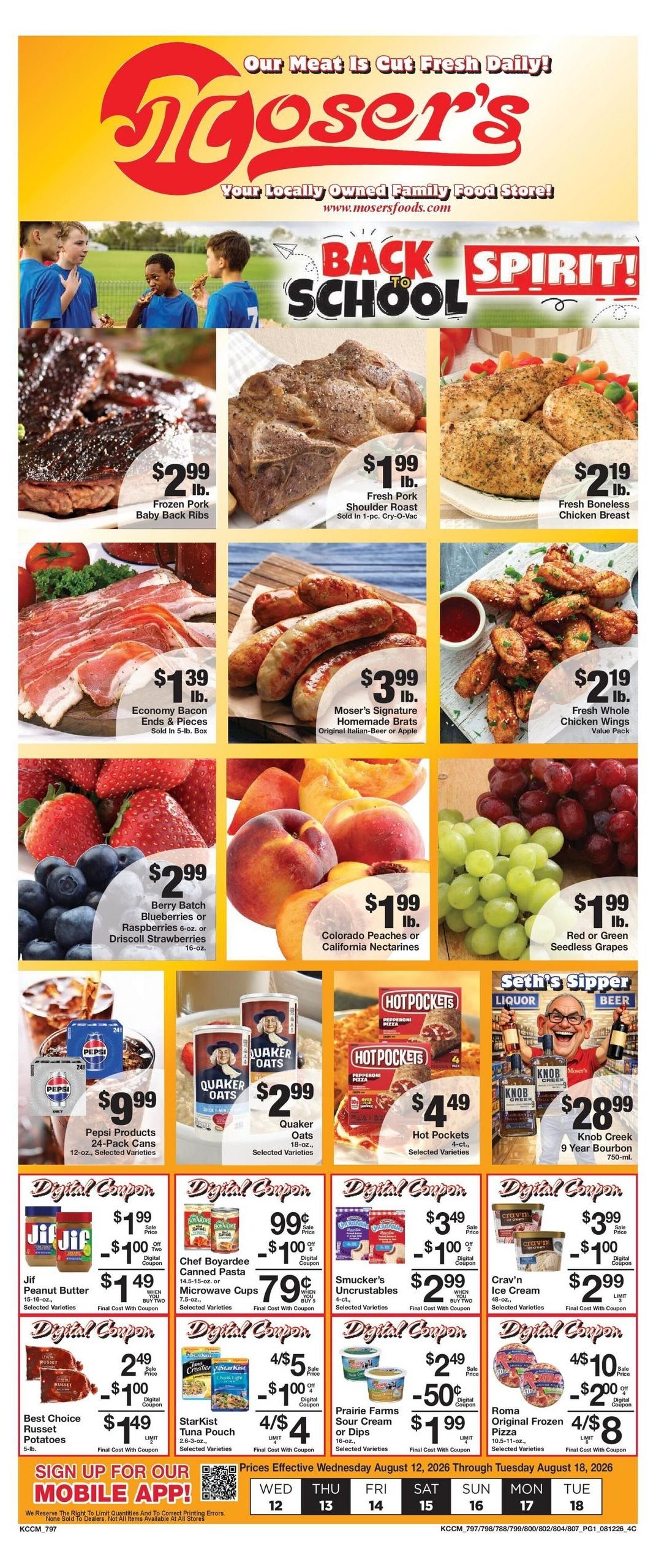 Moser's Grocery (Columbia–Jefferson City Area, MO) Weekly Ad August 12 - 18, 2026